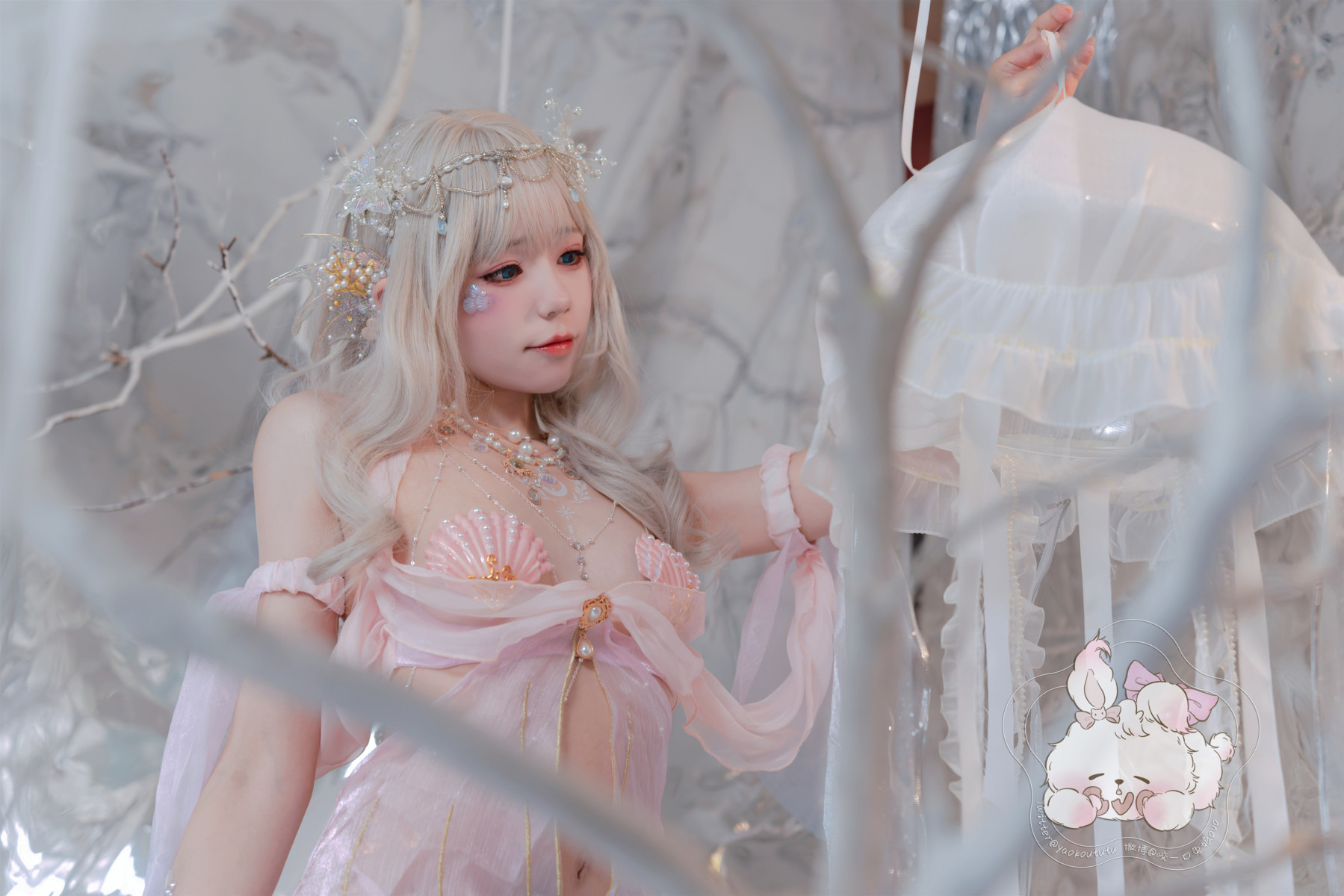 Cosplay 咬一口兔娘 海的女儿 美人鱼 Mermaid