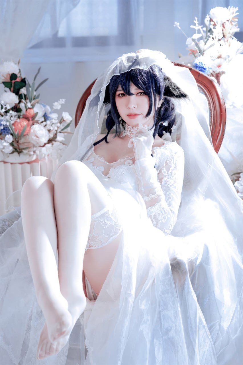 半半子 碧蓝航线吾妻花嫁 Cosplay