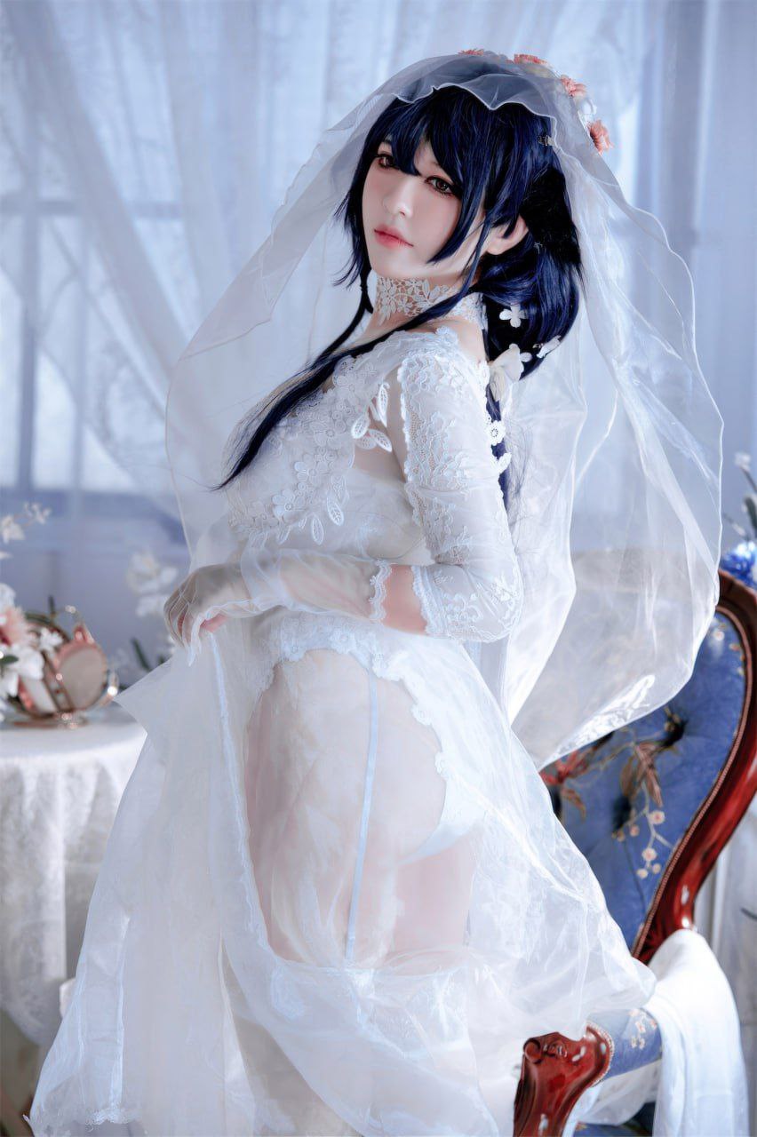 半半子 碧蓝航线吾妻花嫁 Cosplay