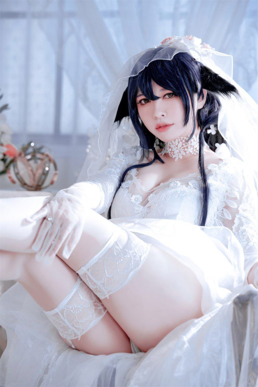 半半子 碧蓝航线吾妻花嫁 Cosplay