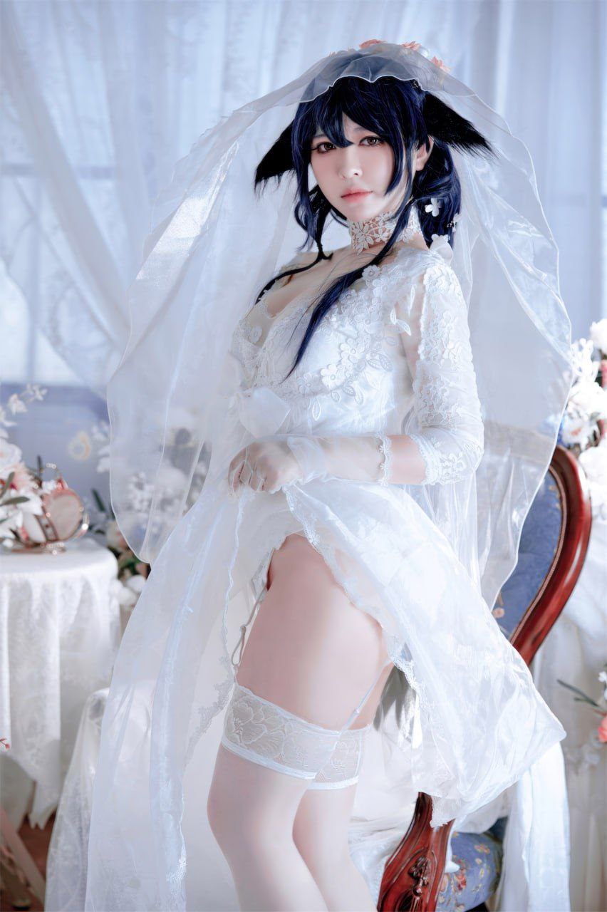 半半子 碧蓝航线吾妻花嫁 Cosplay