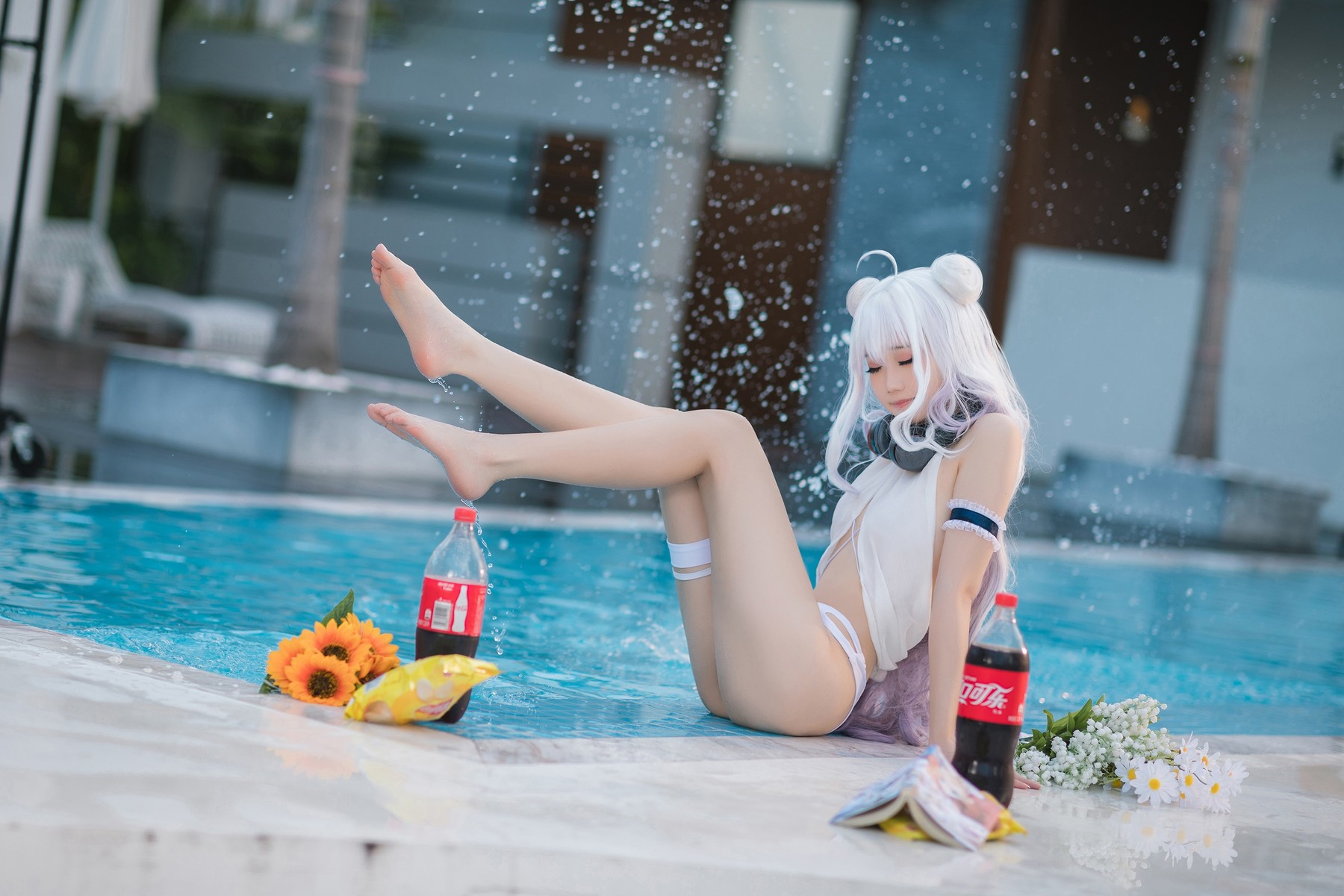 Cosplay 焖焖碳 恶毒泳衣 Vicious Swimsuit