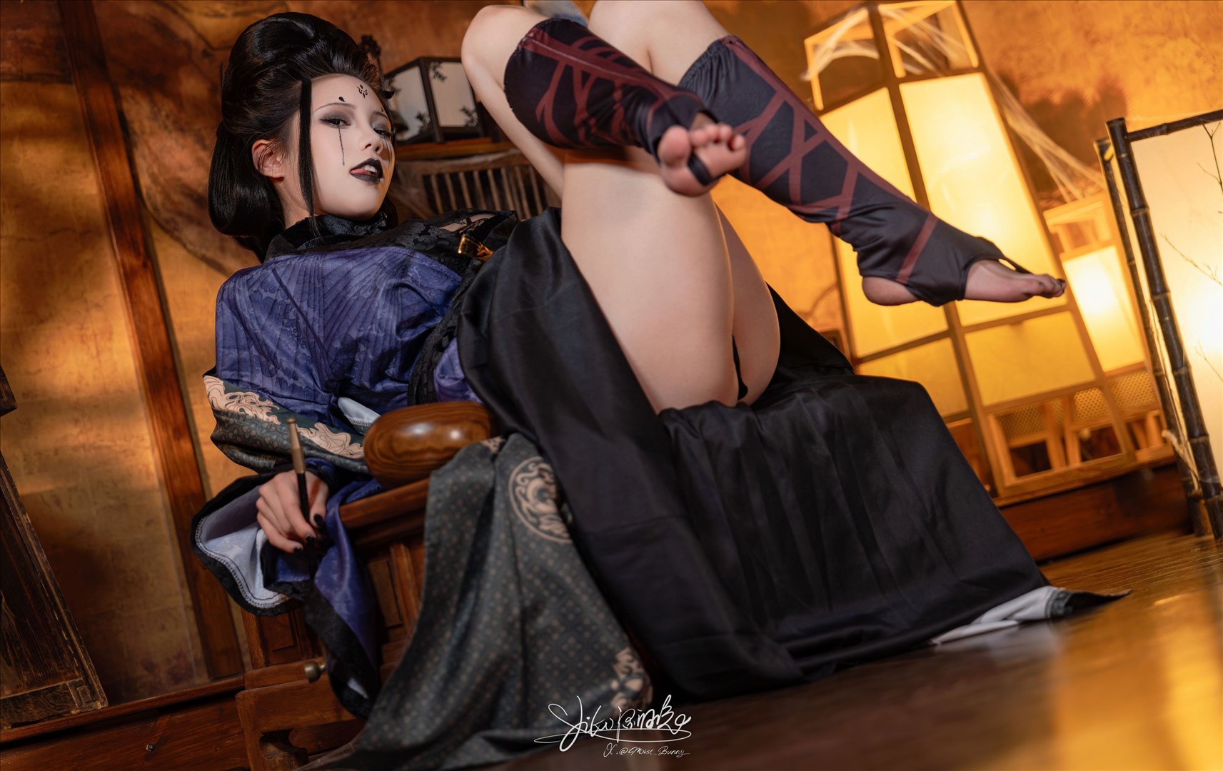 cosplay 咬一口兔娘 - 黑神话悟空 蜘蛛精四妹 81P