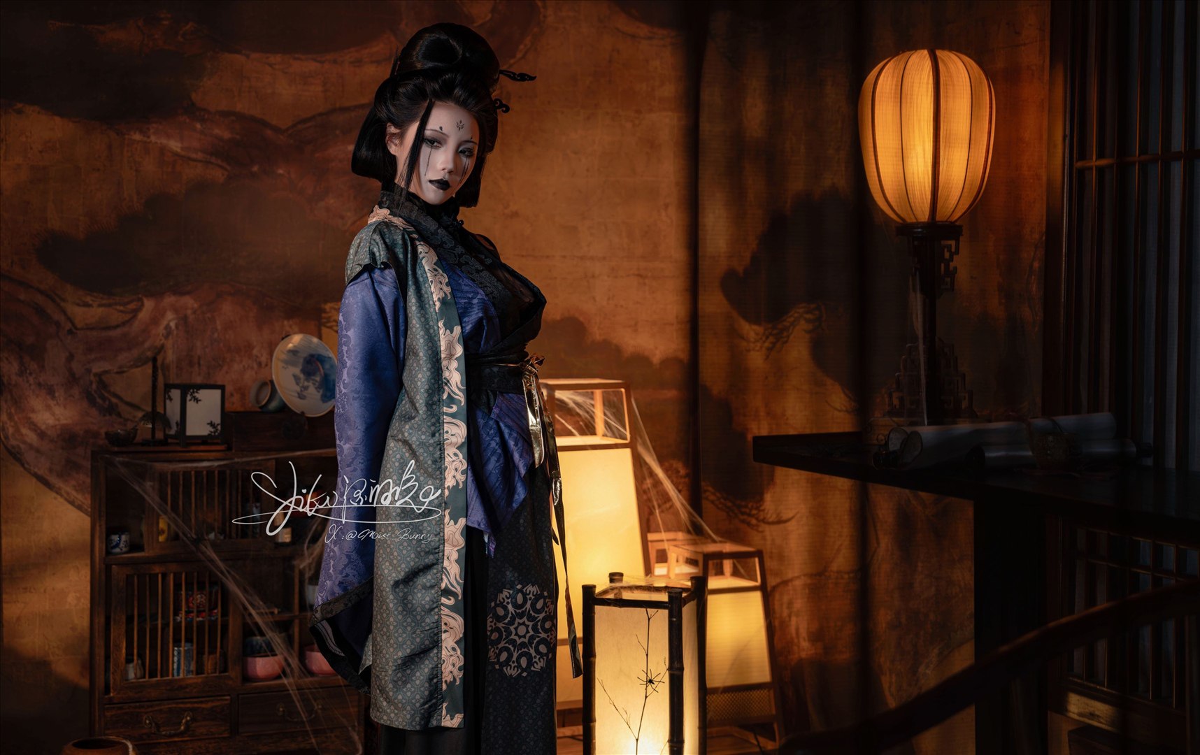 cosplay 咬一口兔娘 - 黑神话悟空 蜘蛛精四妹 81P