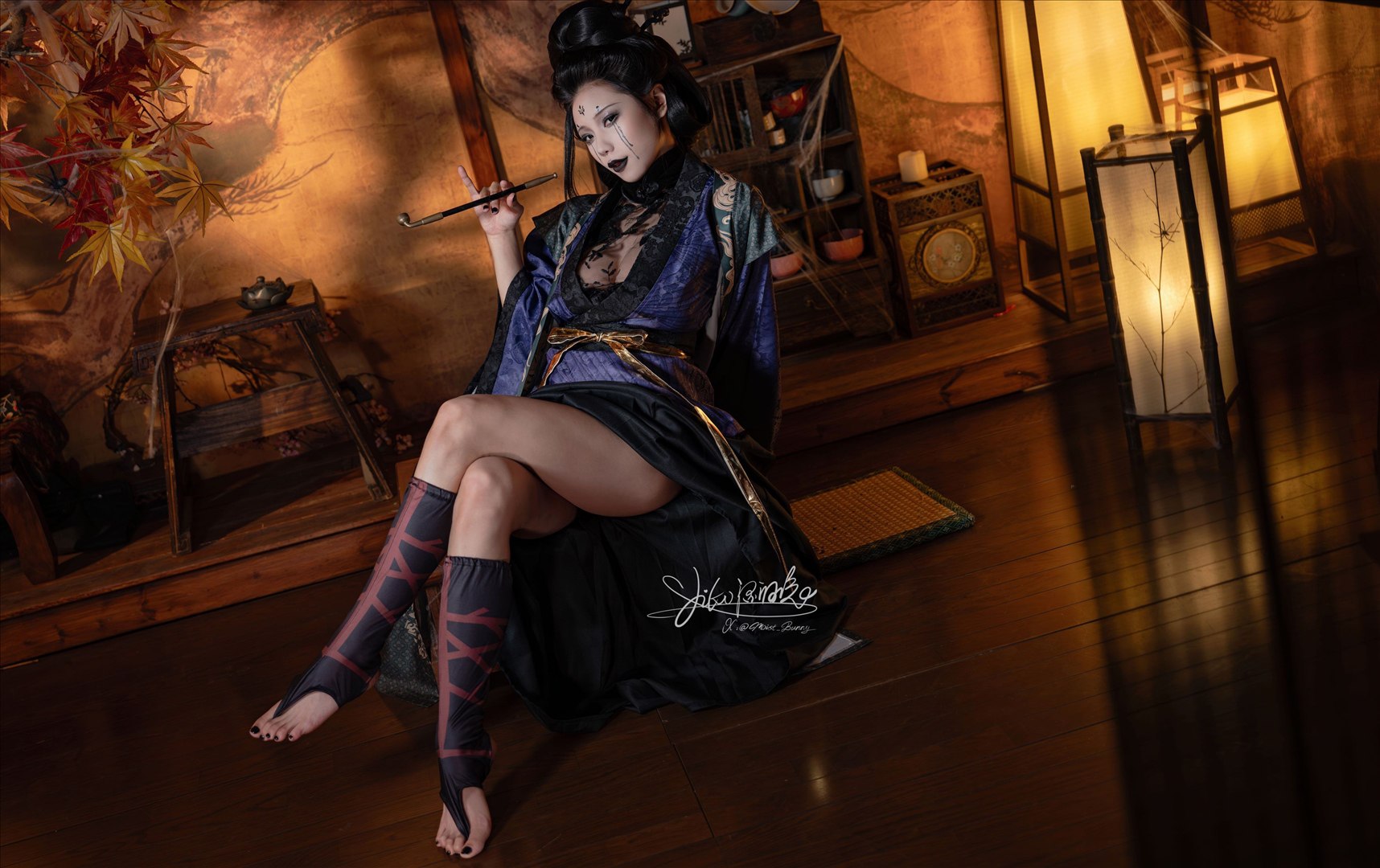 cosplay 咬一口兔娘 - 黑神话悟空 蜘蛛精四妹 81P
