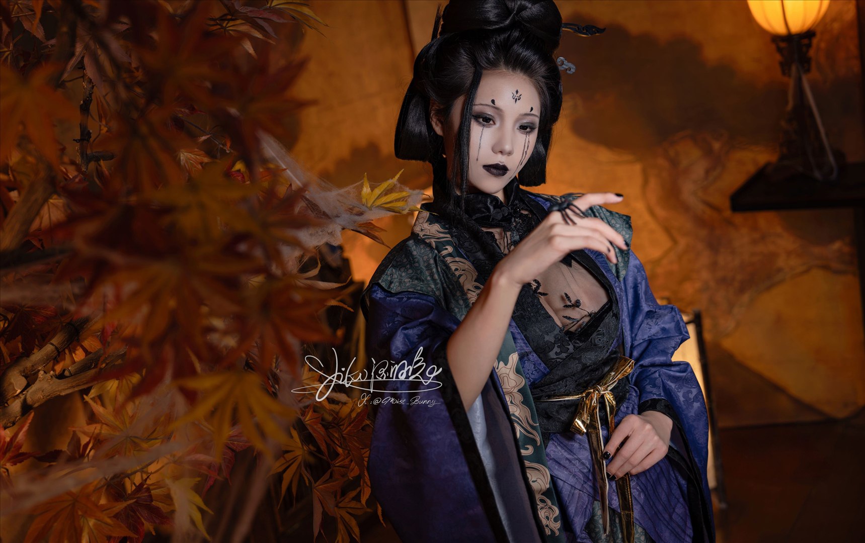 cosplay 咬一口兔娘 - 黑神话悟空 蜘蛛精四妹 81P