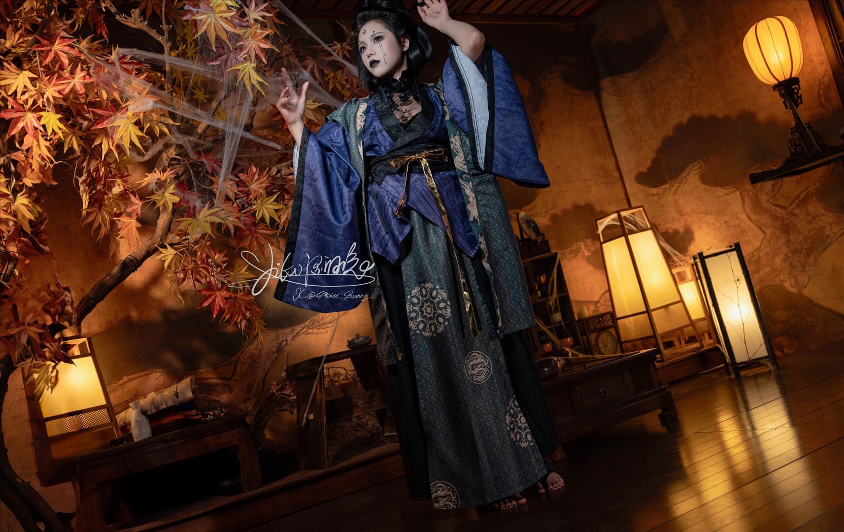 cosplay 咬一口兔娘 - 黑神话悟空 蜘蛛精四妹 81P