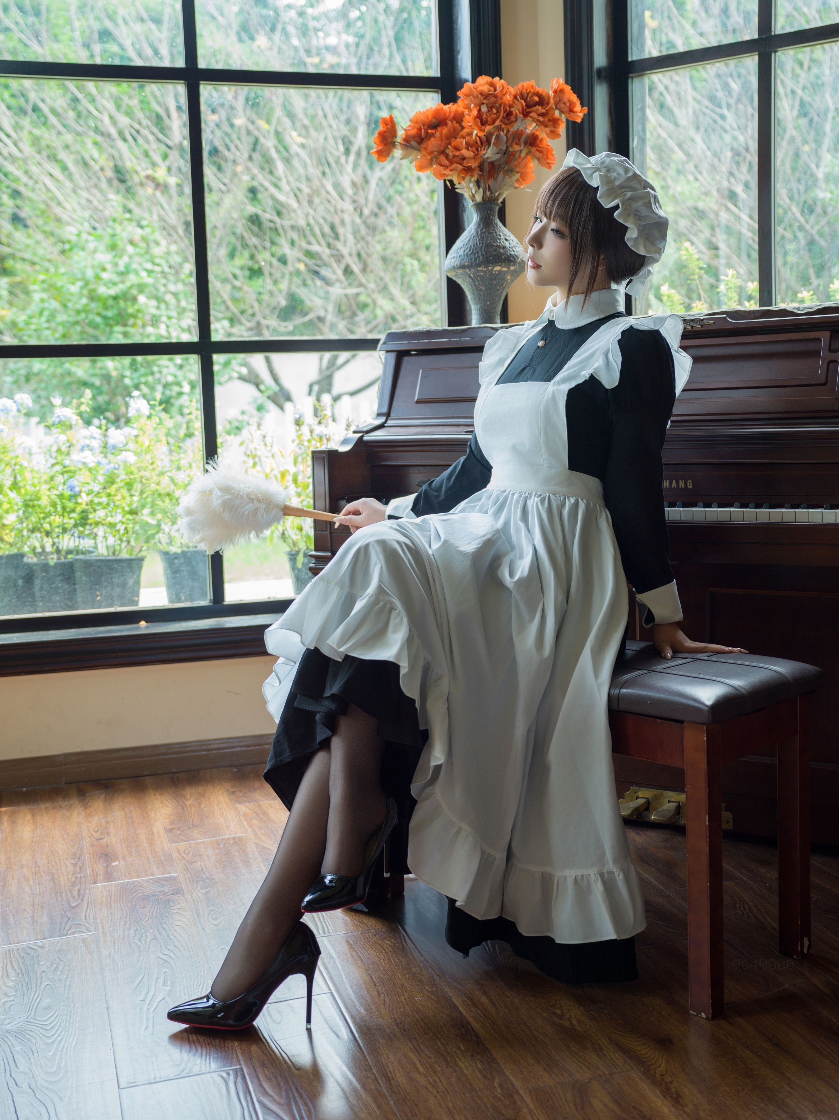Yuuhui玉汇《女仆游戏》147P1V Cosplay写真