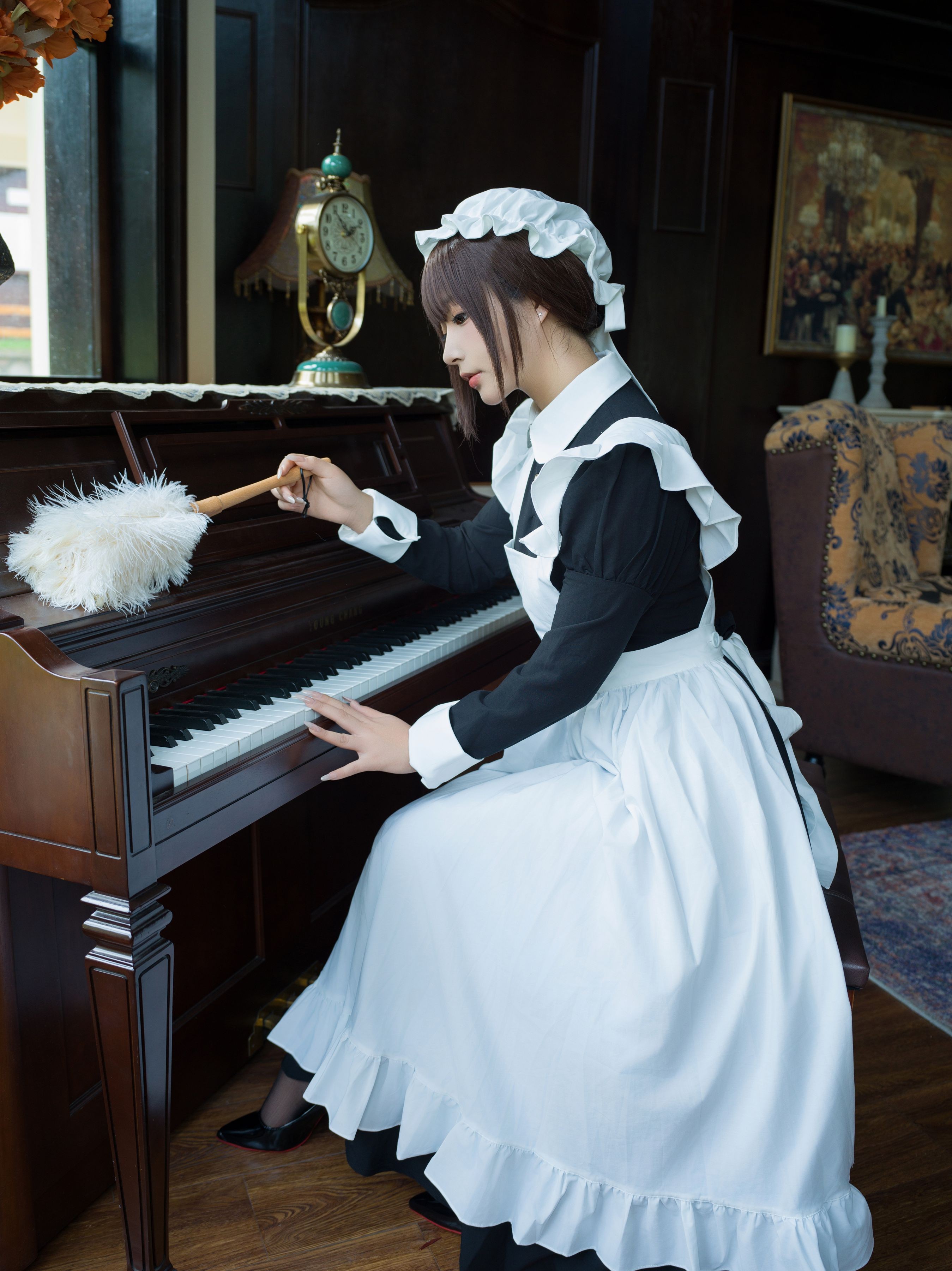 Yuuhui玉汇《女仆游戏》147P1V Cosplay写真