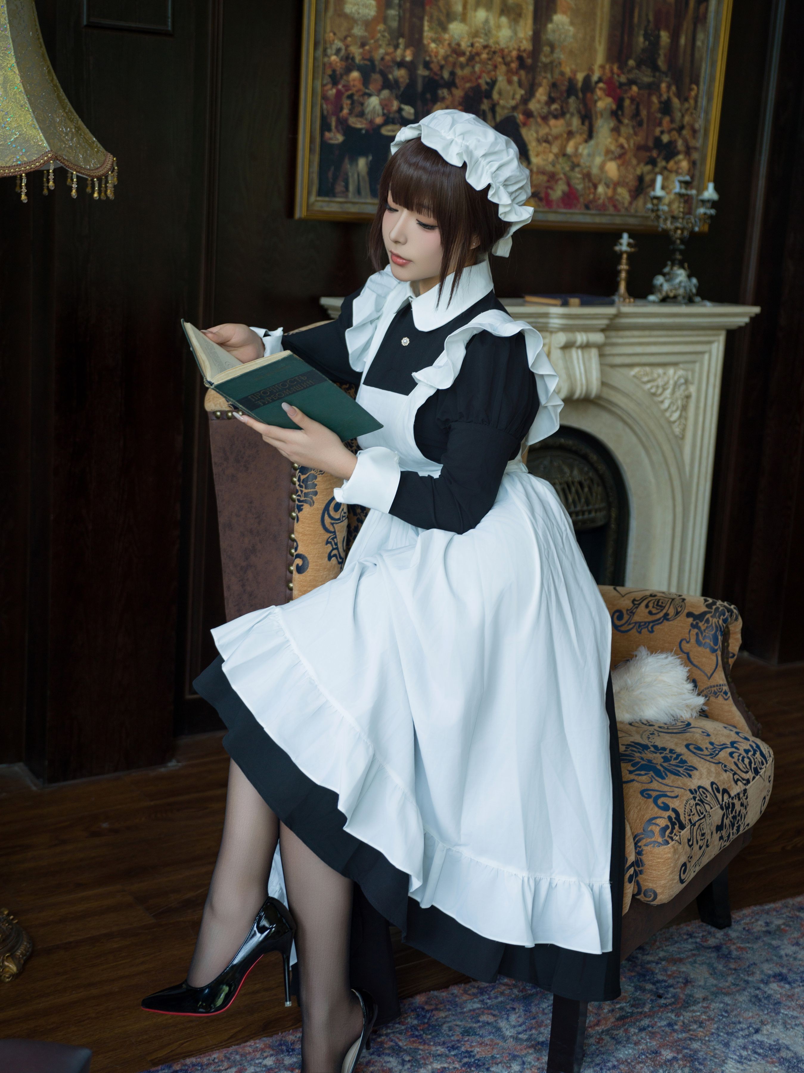 Yuuhui玉汇《女仆游戏》147P1V Cosplay写真