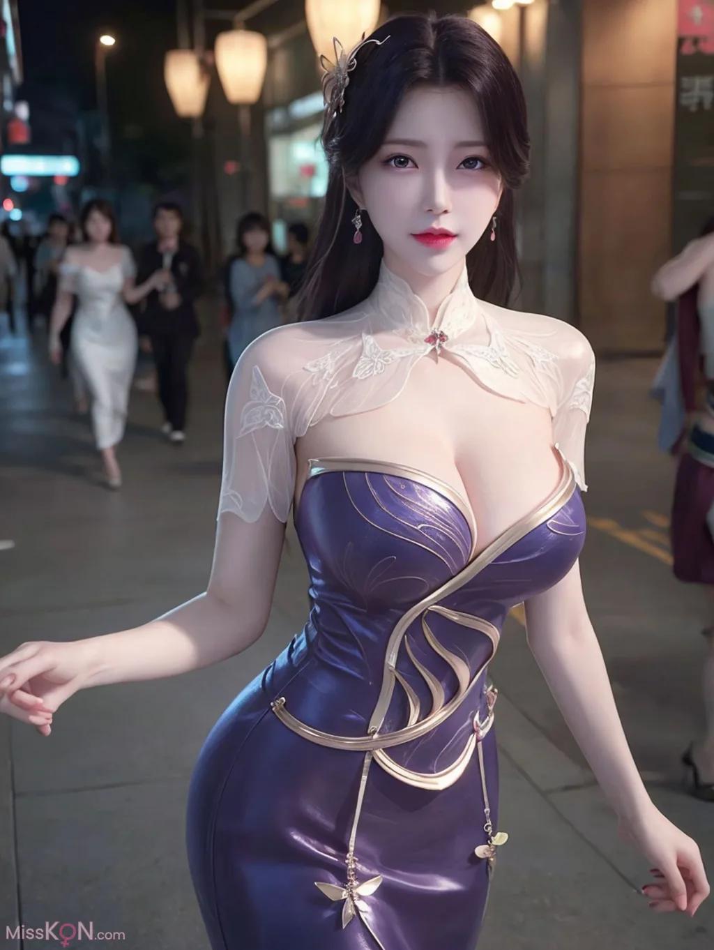 AI ที่สร้าง] สไตล์วาดภาพเสมือนจริง Vol.227: สาวคอสเพลย์ (160 ภาพ)