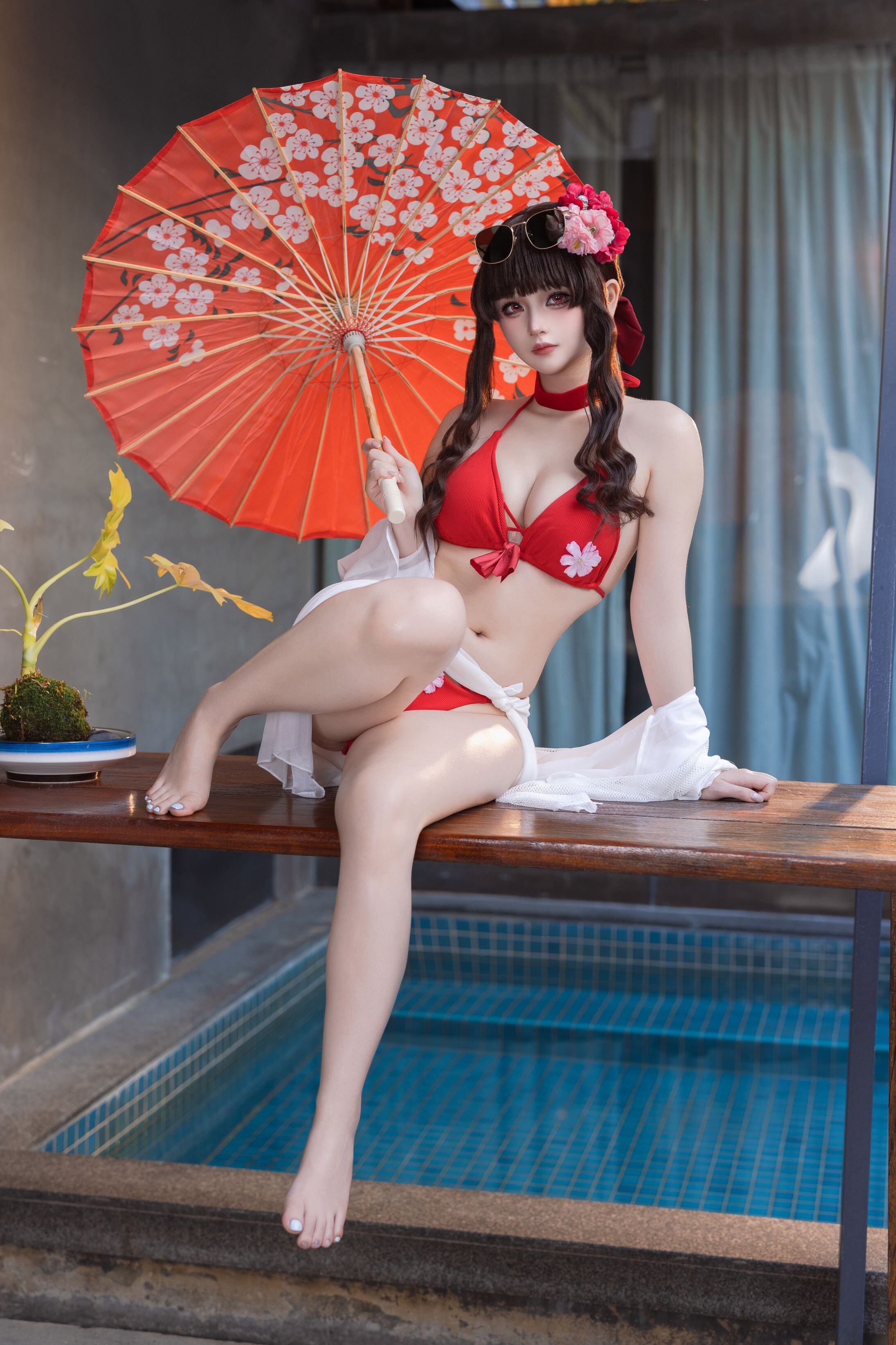 屿鱼 - 樱花泳装