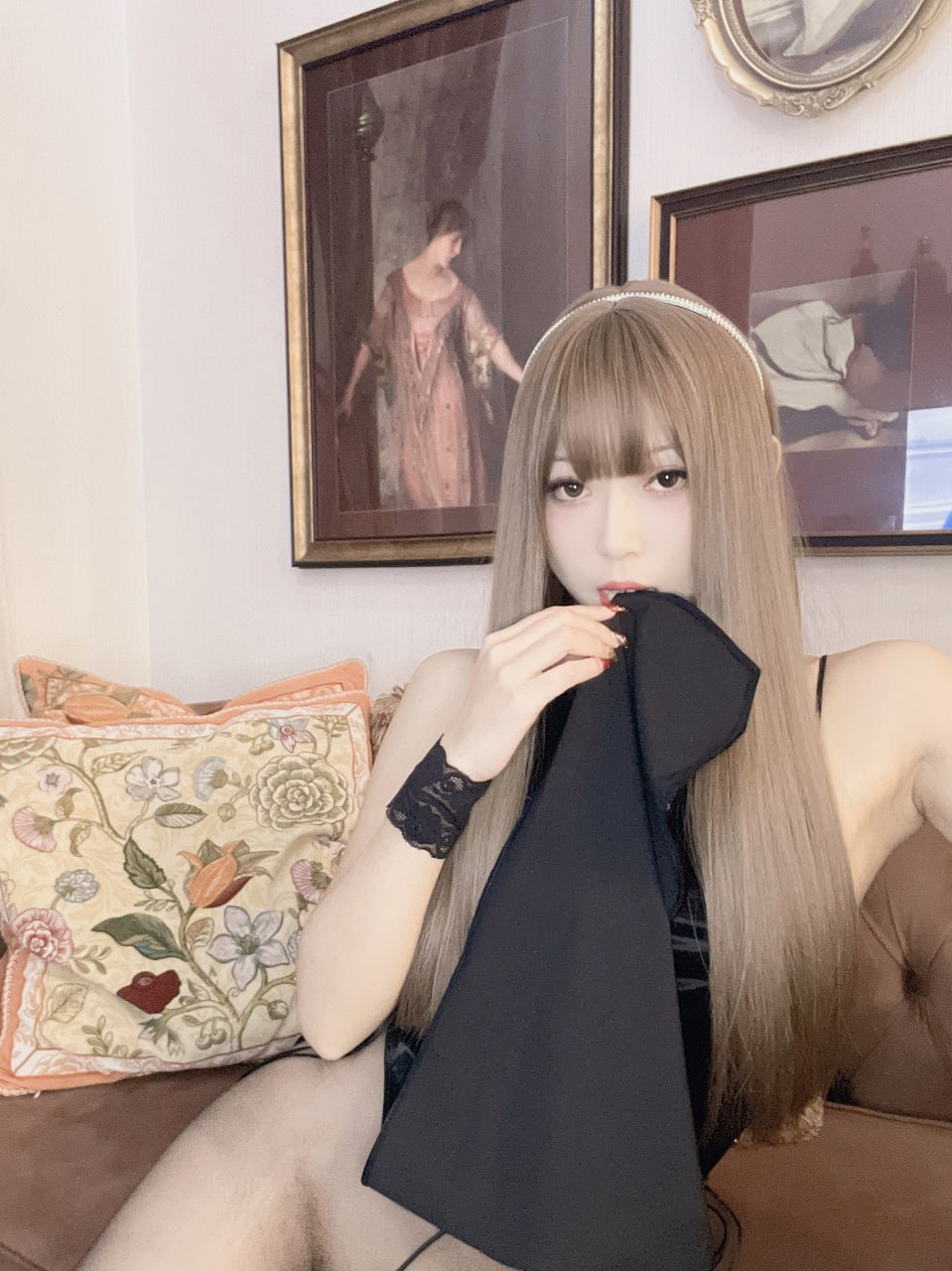 มันนีย์เล่งเล่ง - กระโปรงกิโป๊ะแบบมีสายรัด 64P