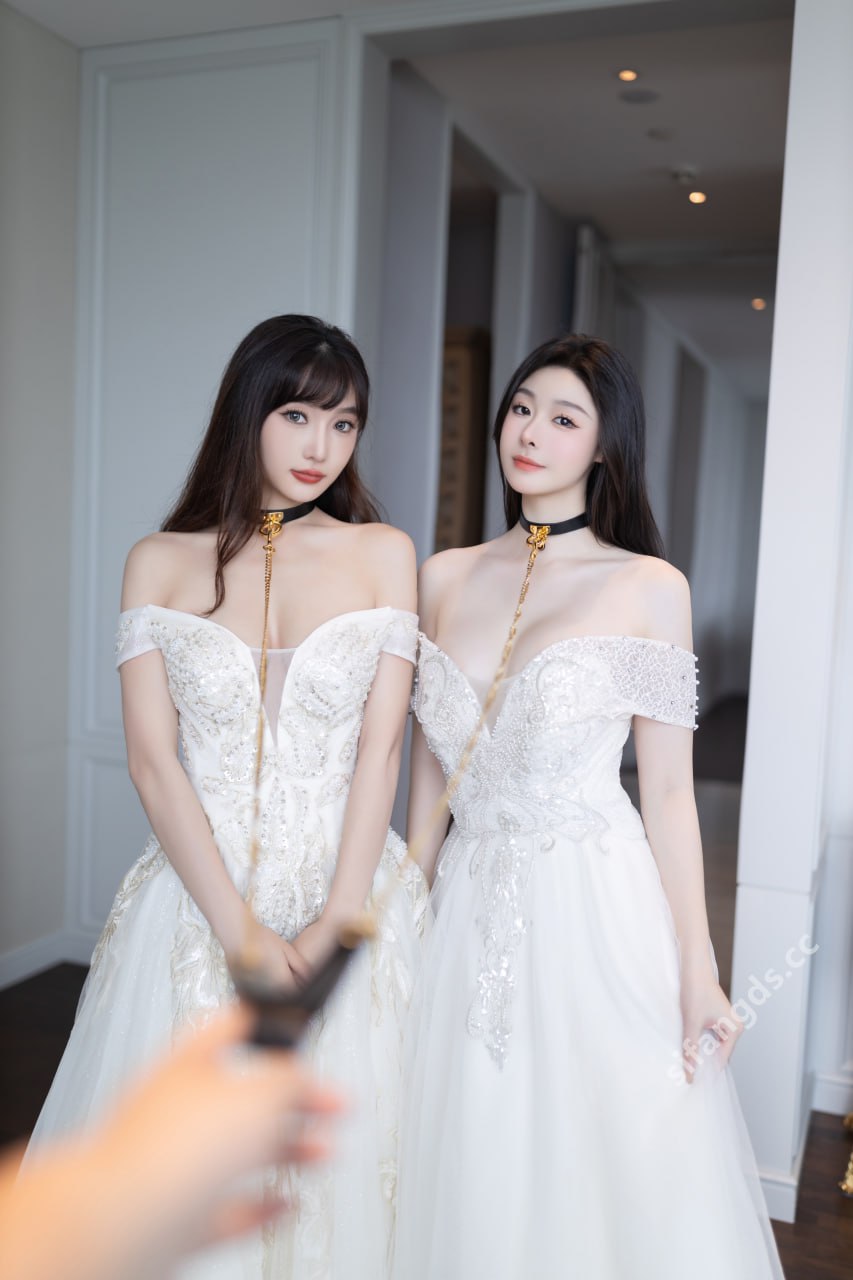 Is Xiao Dou Dou & Lu Xuan Xuan - Top-Quality Beauty, Contrast Under the Wedding Dress, 100P1V