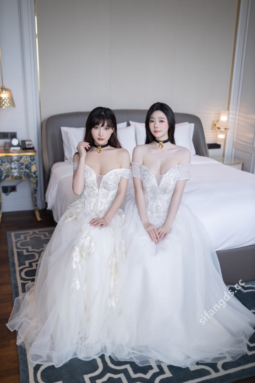 Is Xiao Dou Dou & Lu Xuan Xuan - Top-Quality Beauty, Contrast Under the Wedding Dress, 100P1V