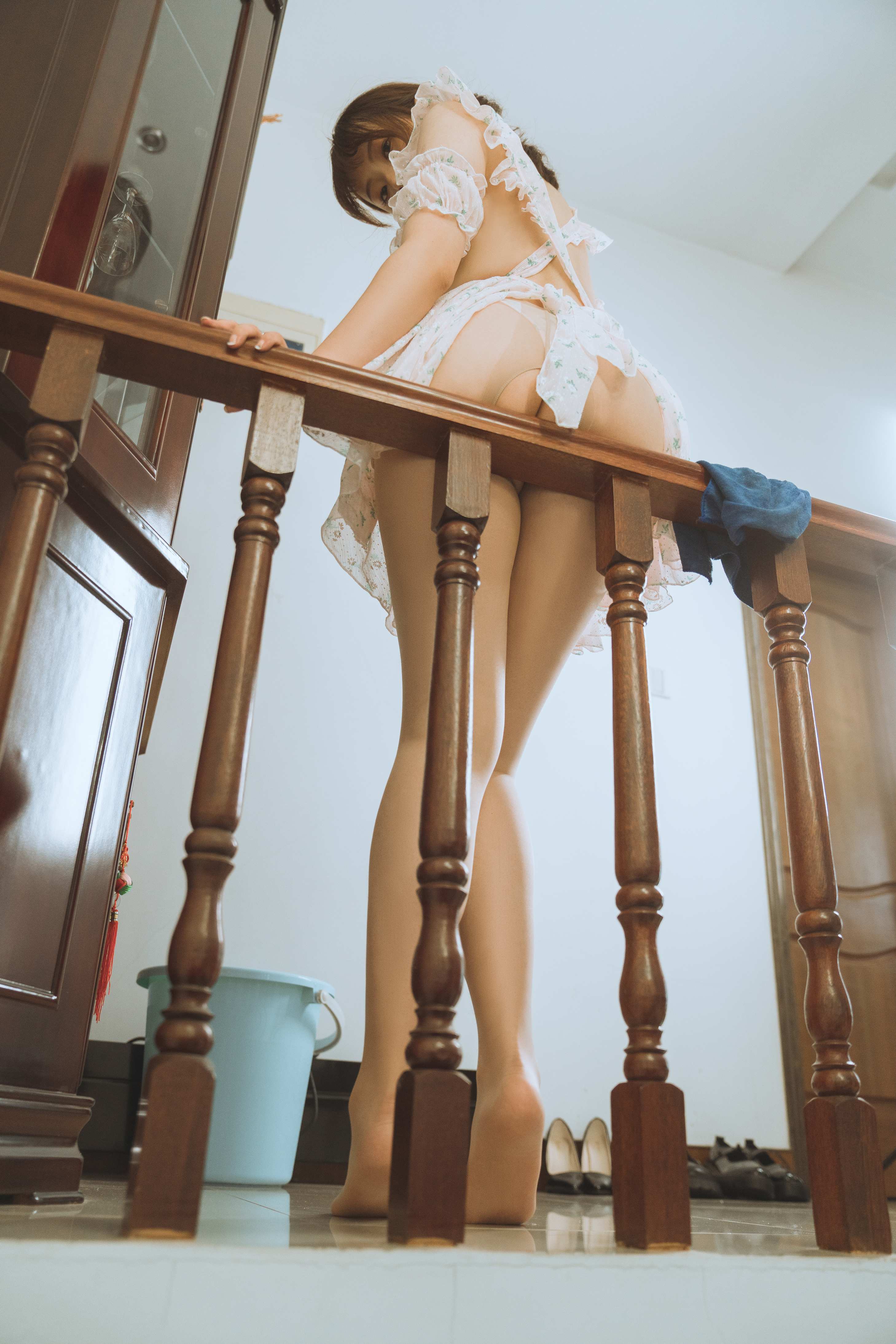 Natsuko夏夏子 - 碎花围裙55P