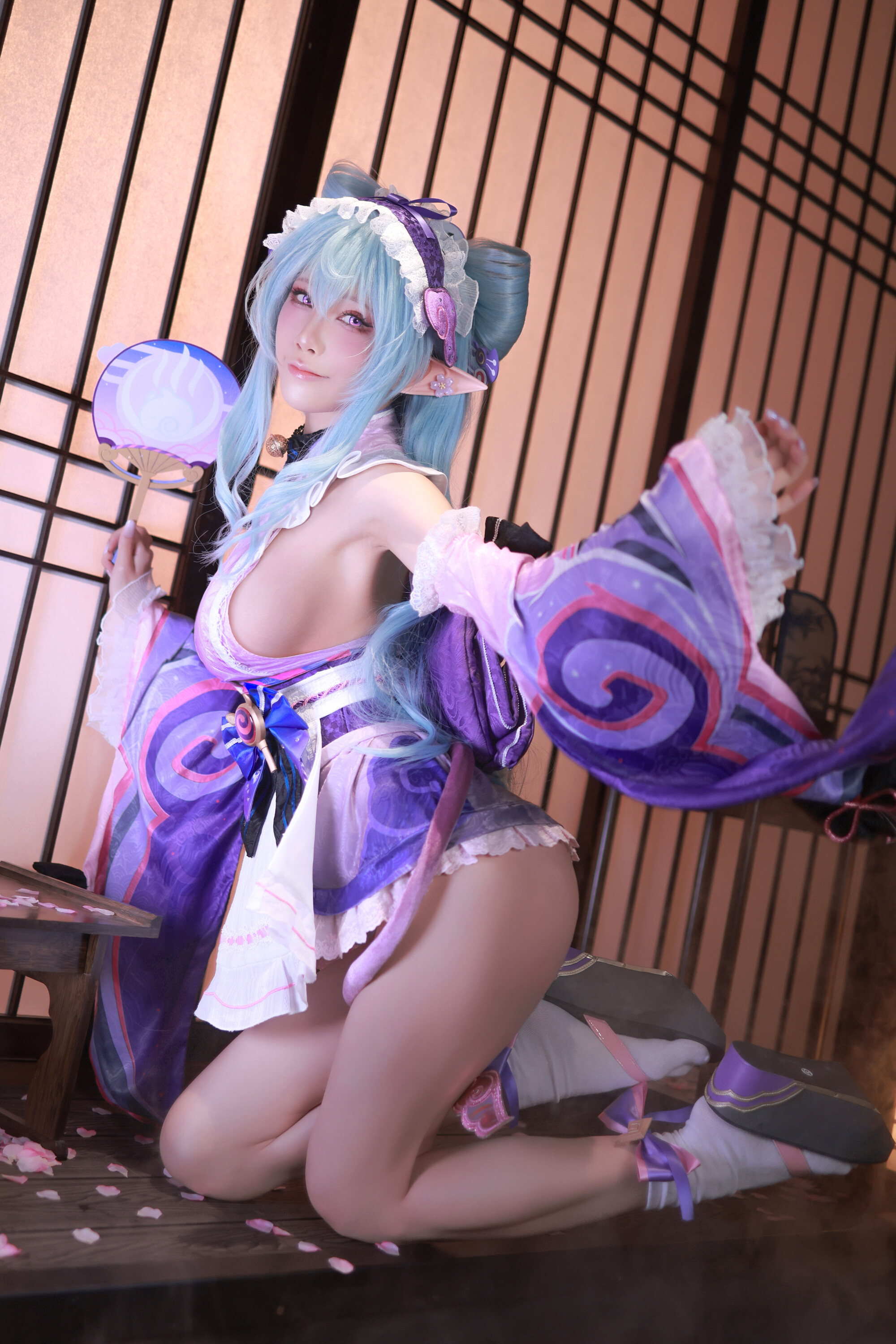 水淼Aqua《梦见月瑞希》Cosplay写真套图