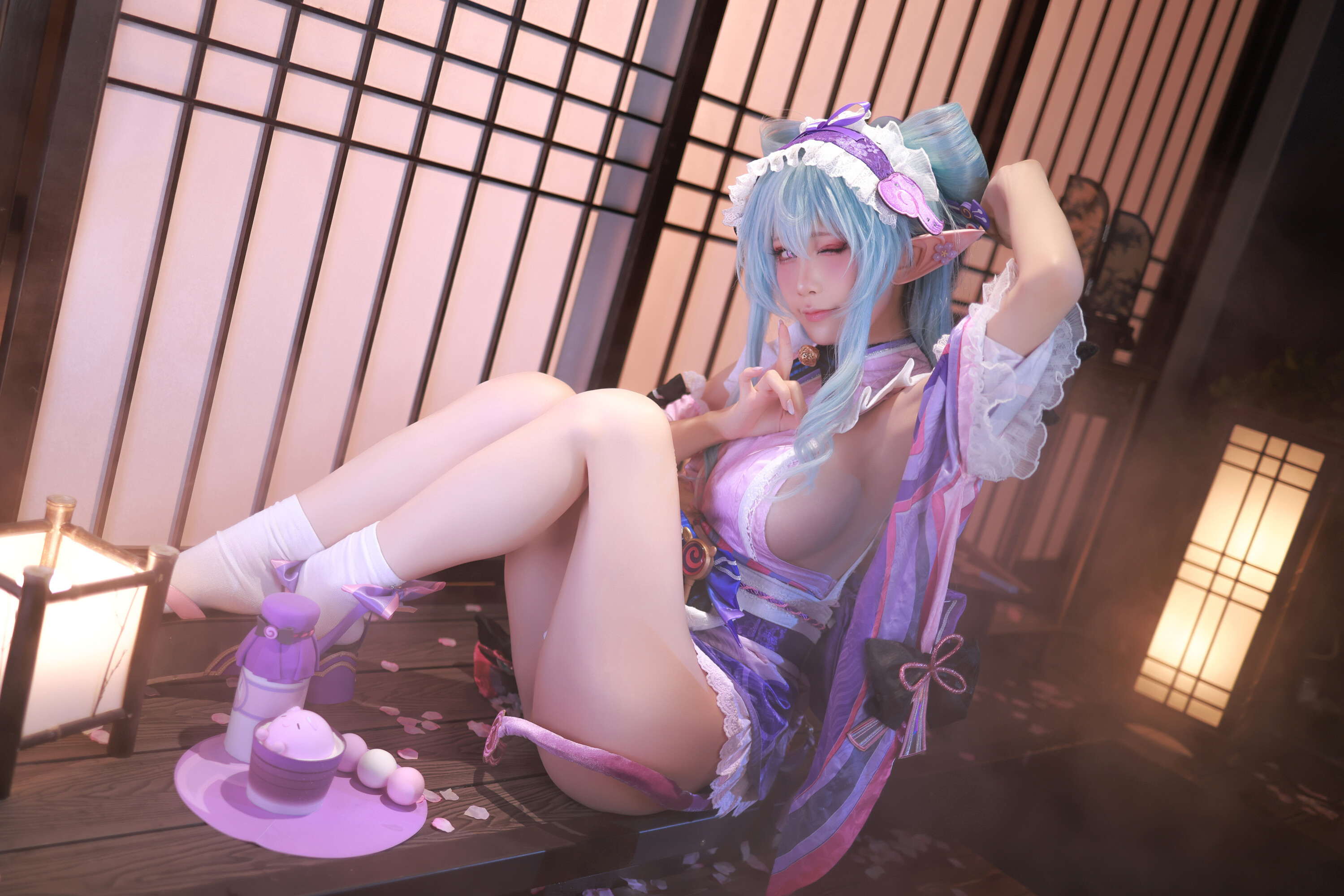 水淼Aqua《梦见月瑞希》Cosplay写真套图