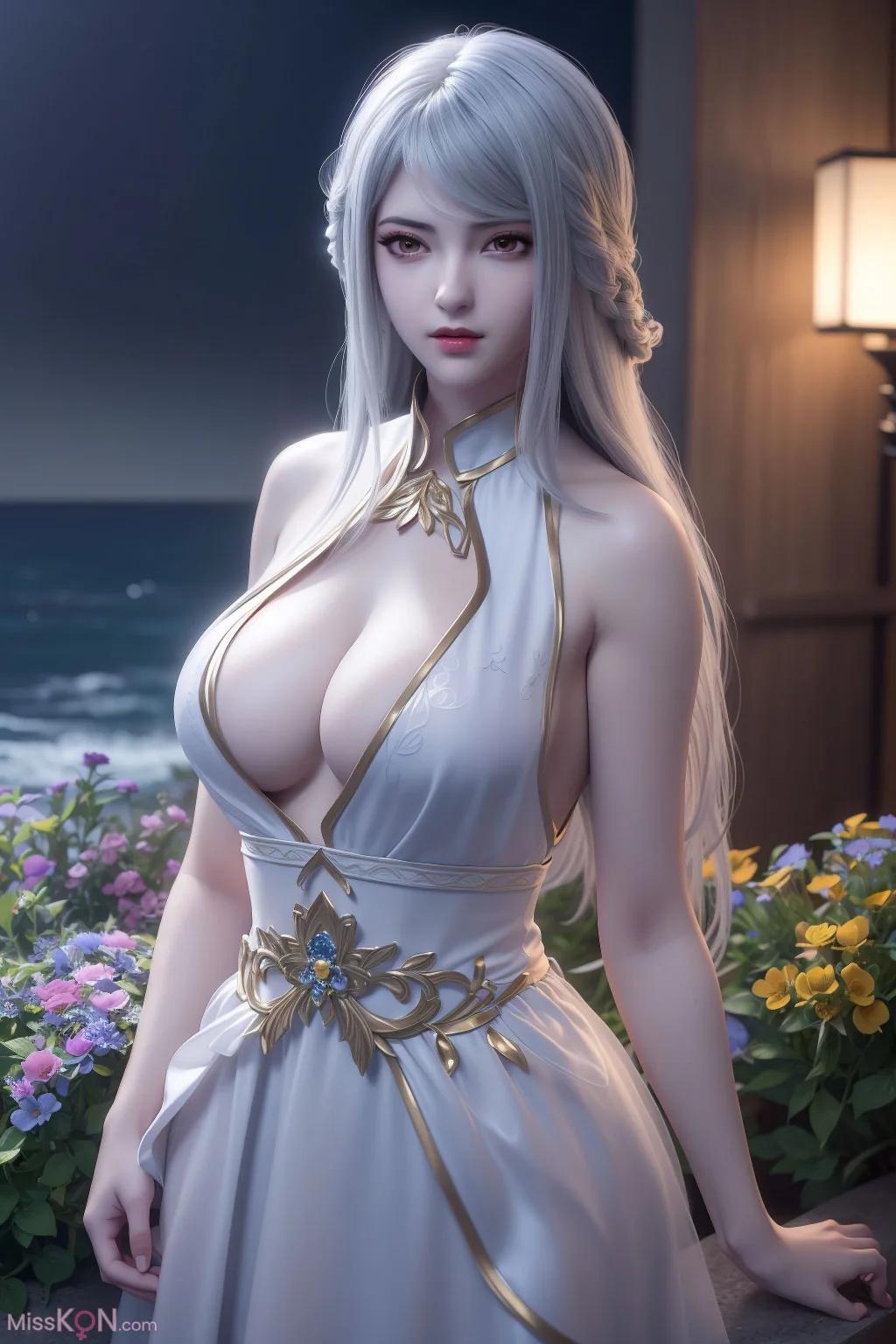 AI สร้างภาพ  การ์ตูนจีนขาวเสี่ยวชิงน่ารัก (48 ภาพ)