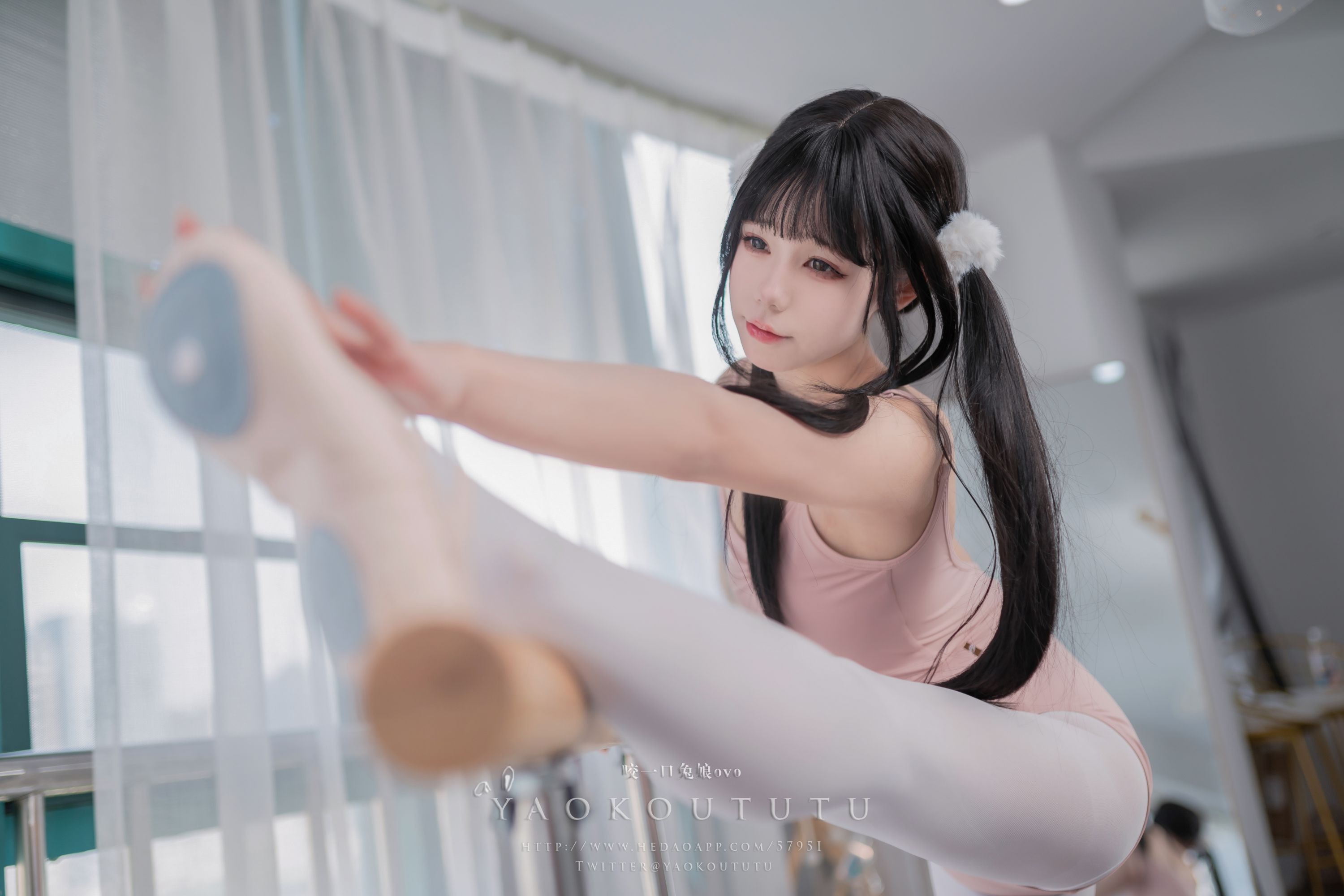 咬一口兔娘 黏黏团子兔 来不及的舞蹈课 写真セット 86P1V