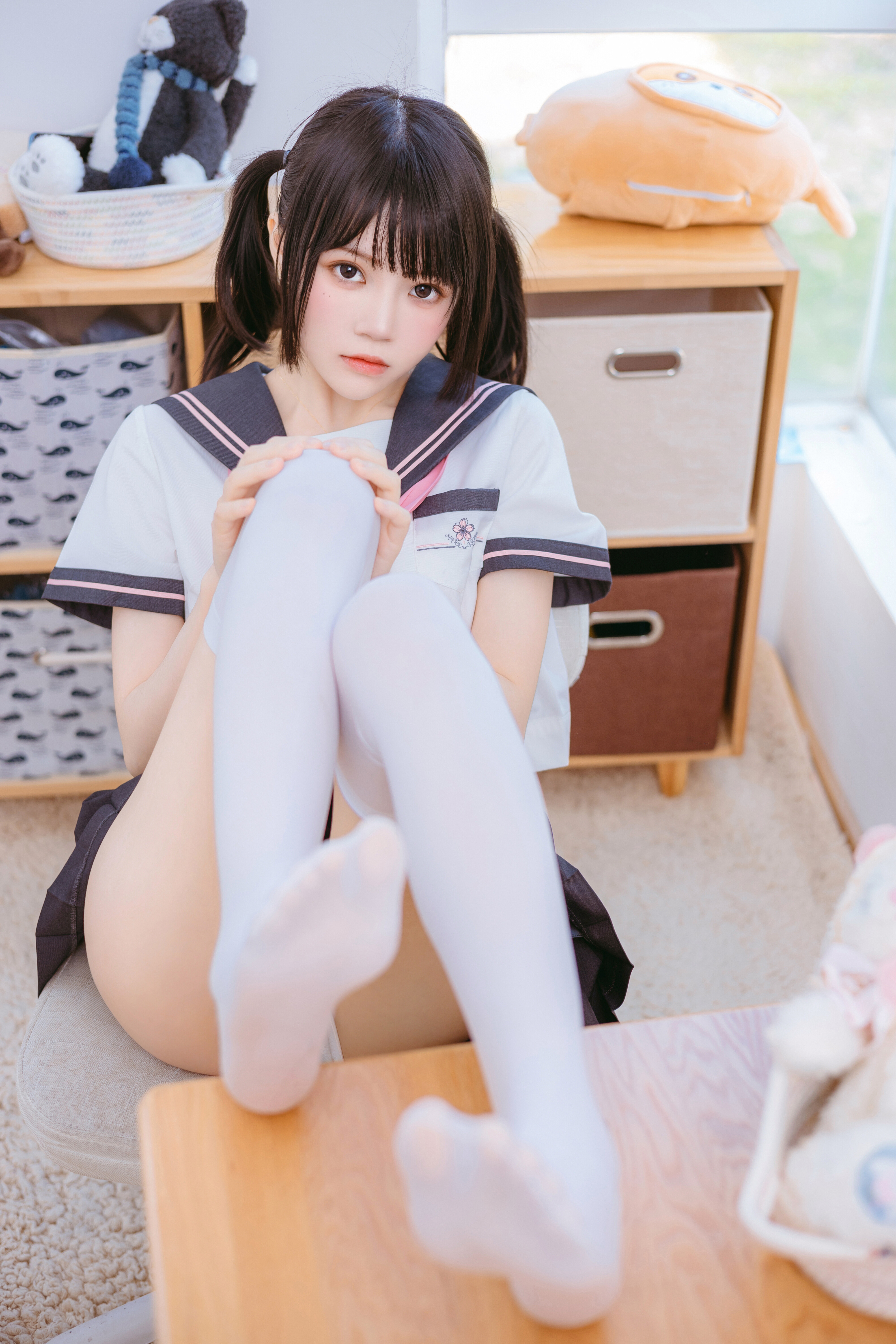 桜桃喵 #白丝 #双马尾 #蕾丝 #美腿 #唯美