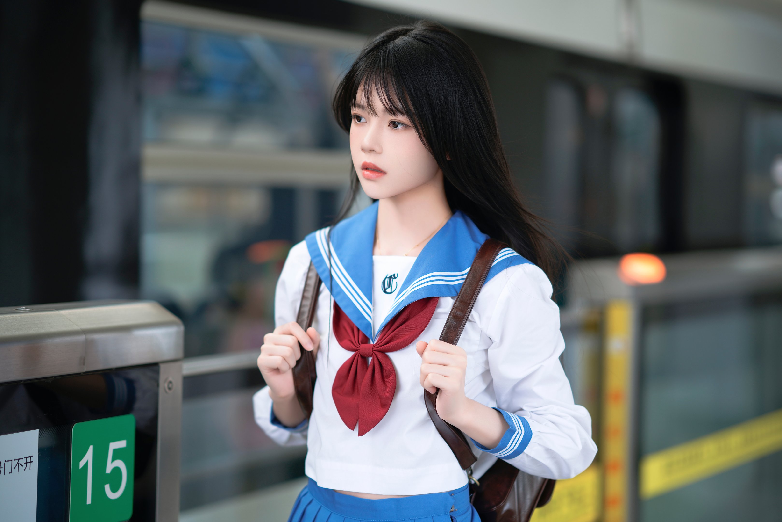 桜桃喵 - 地铁JK制服 33P