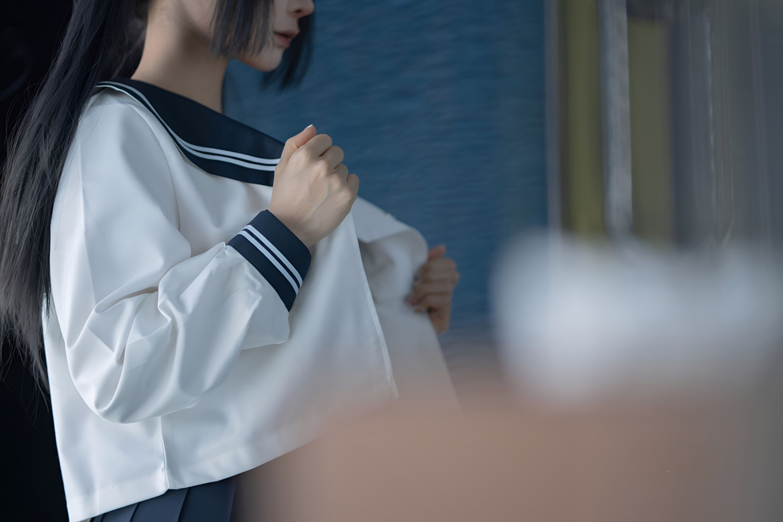 蠢沫沫《學妹的兼職》136P1V 制服寫真套圖