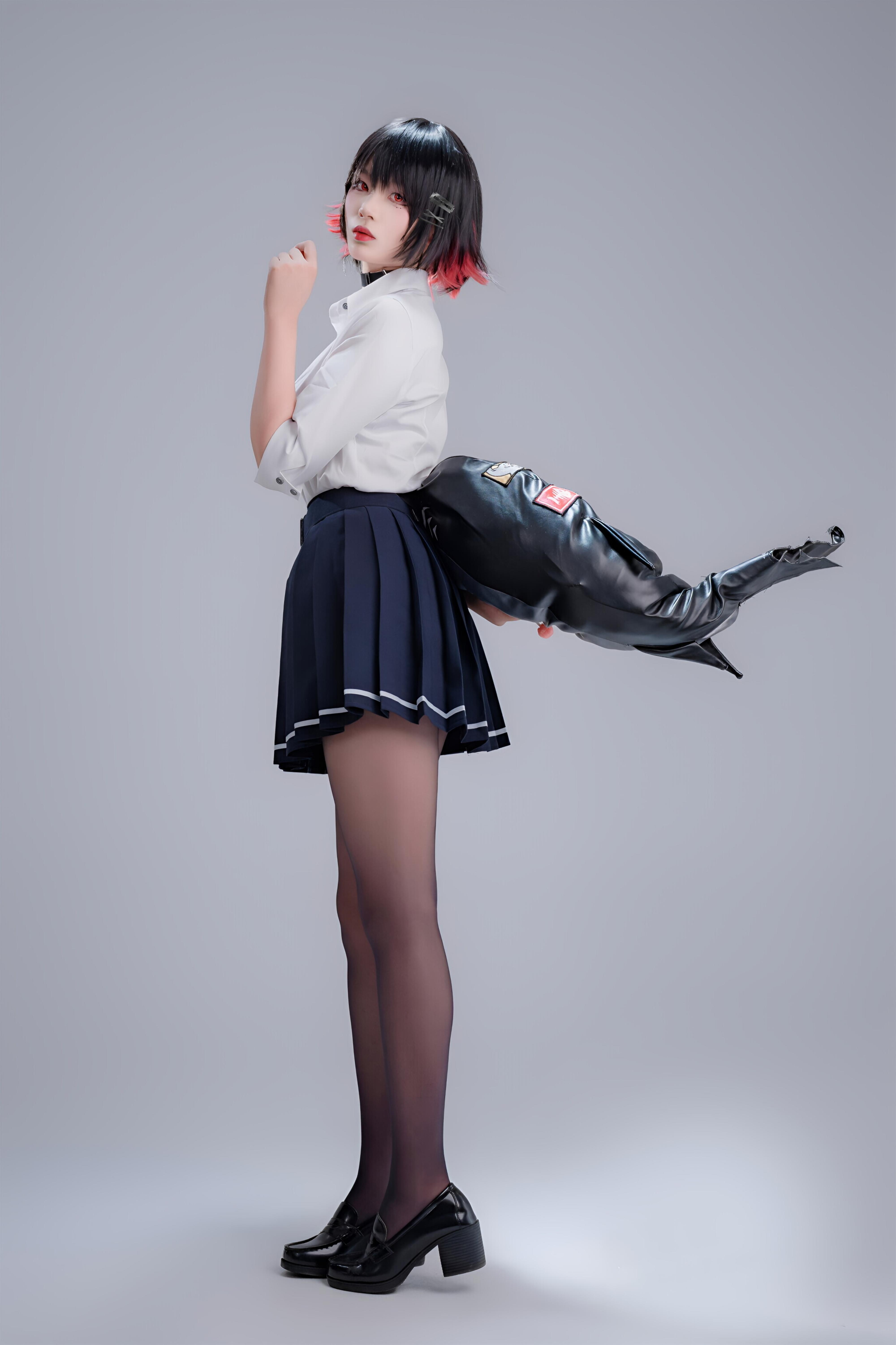 轩萧学姐 - 鲨鱼妹 JK制服 100P1V