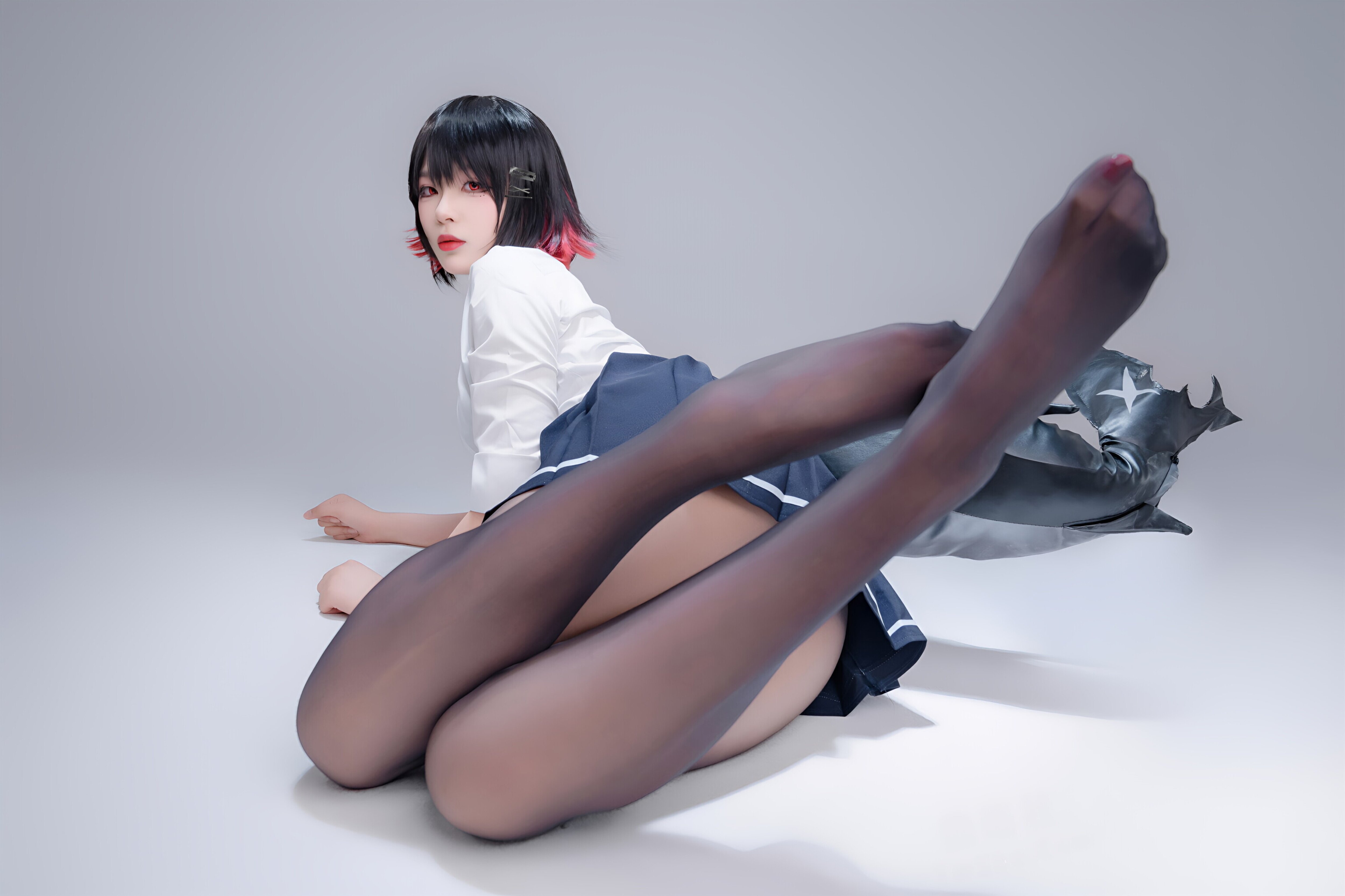 轩萧学姐 - 鲨鱼妹 JK制服 100P1V