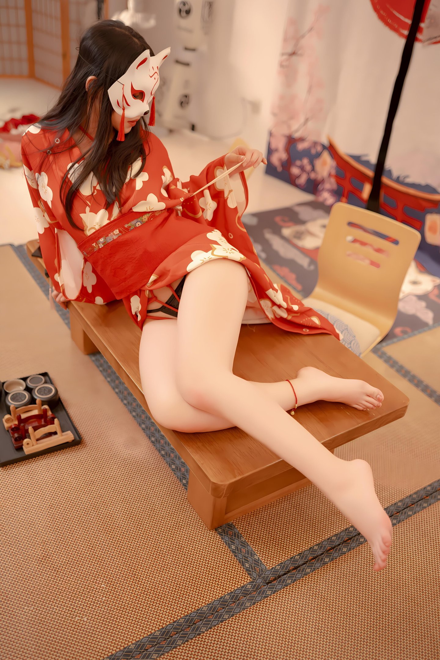 Bangni邦尼 - 和服束缚美腿写真 93P