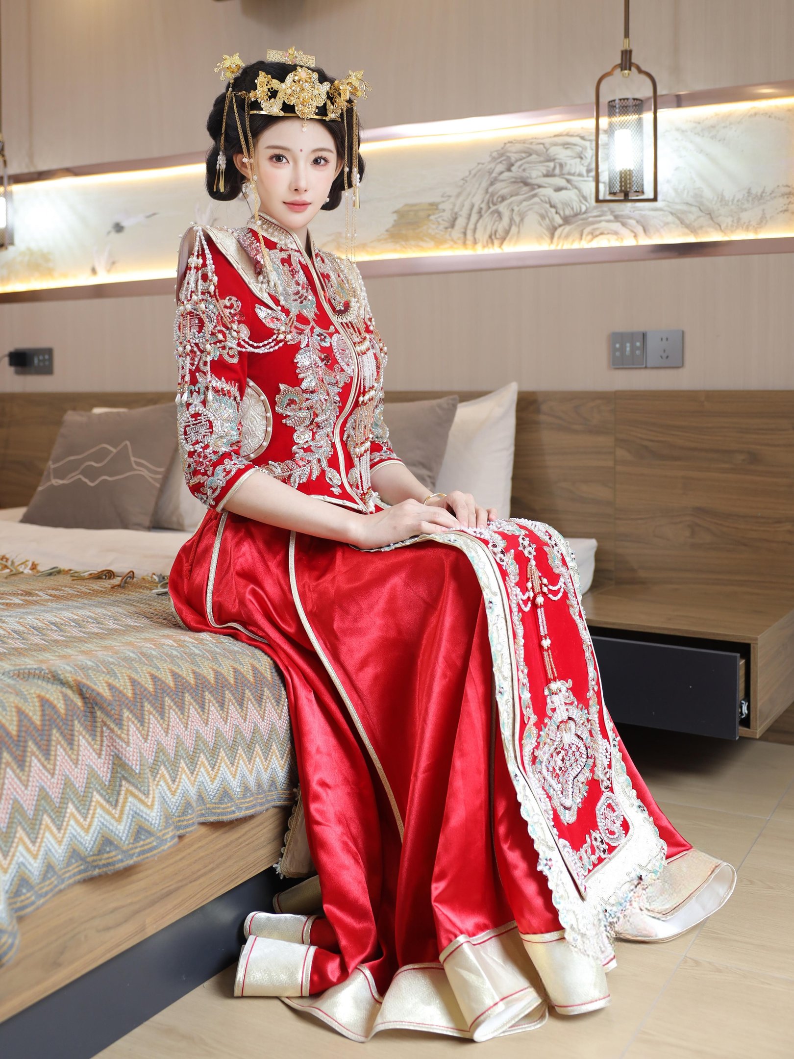 ลูกแพร์ครีม - Xiuhe สวมใส่ 113P