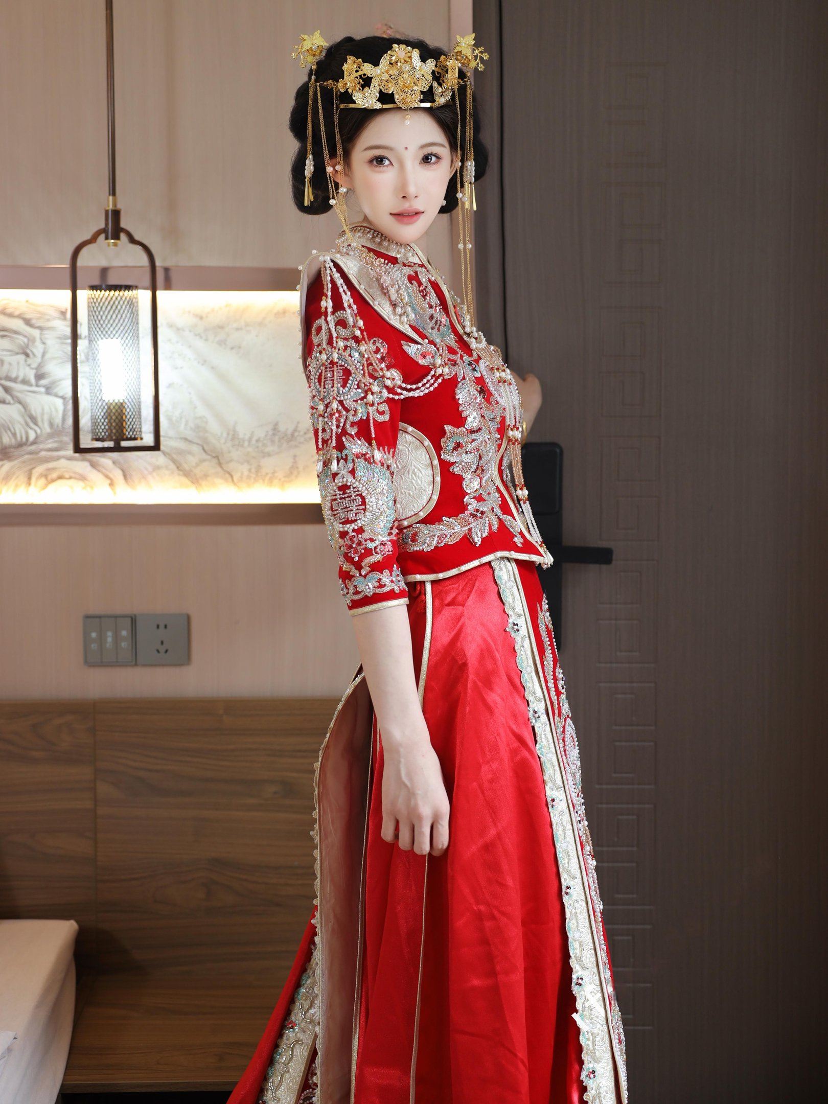 ลูกแพร์ครีม - Xiuhe สวมใส่ 113P