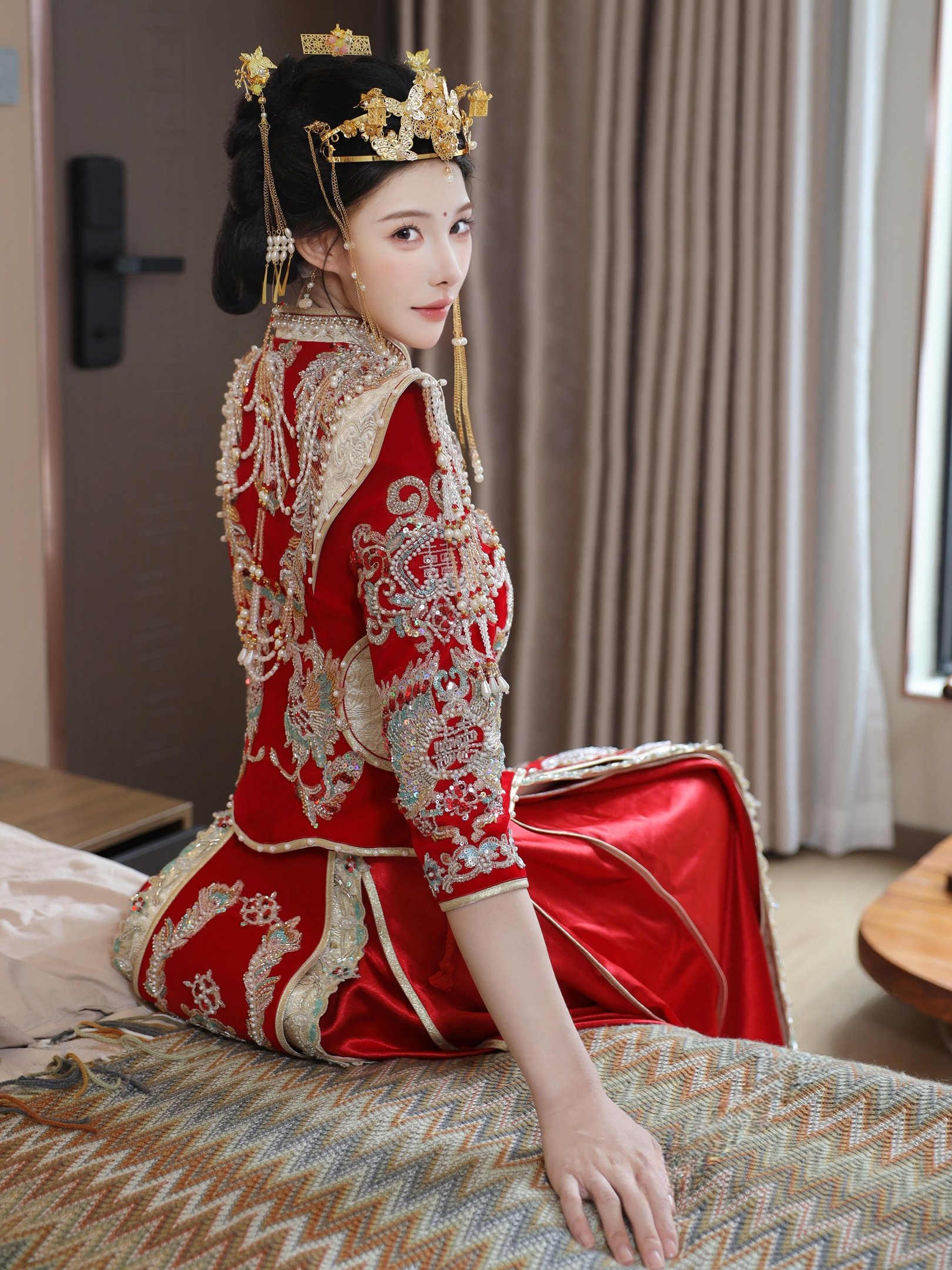 ลูกแพร์ครีม - Xiuhe สวมใส่ 113P