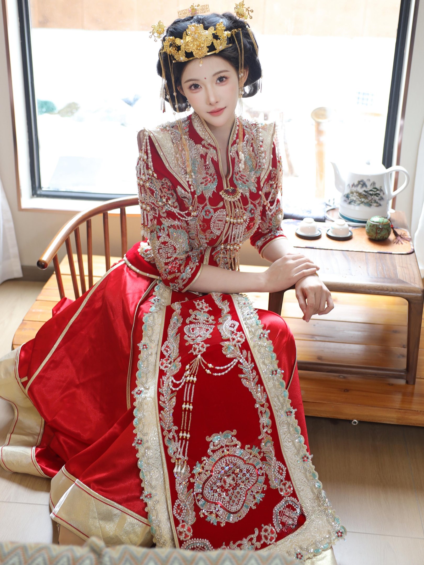 ลูกแพร์ครีม - Xiuhe สวมใส่ 113P
