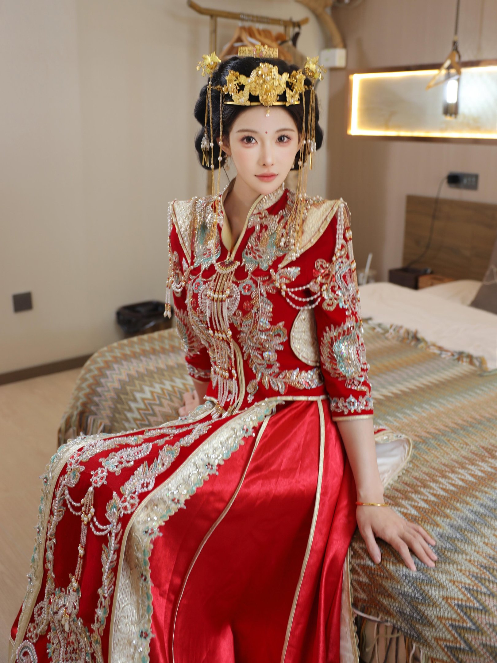 ลูกแพร์ครีม - Xiuhe สวมใส่ 113P