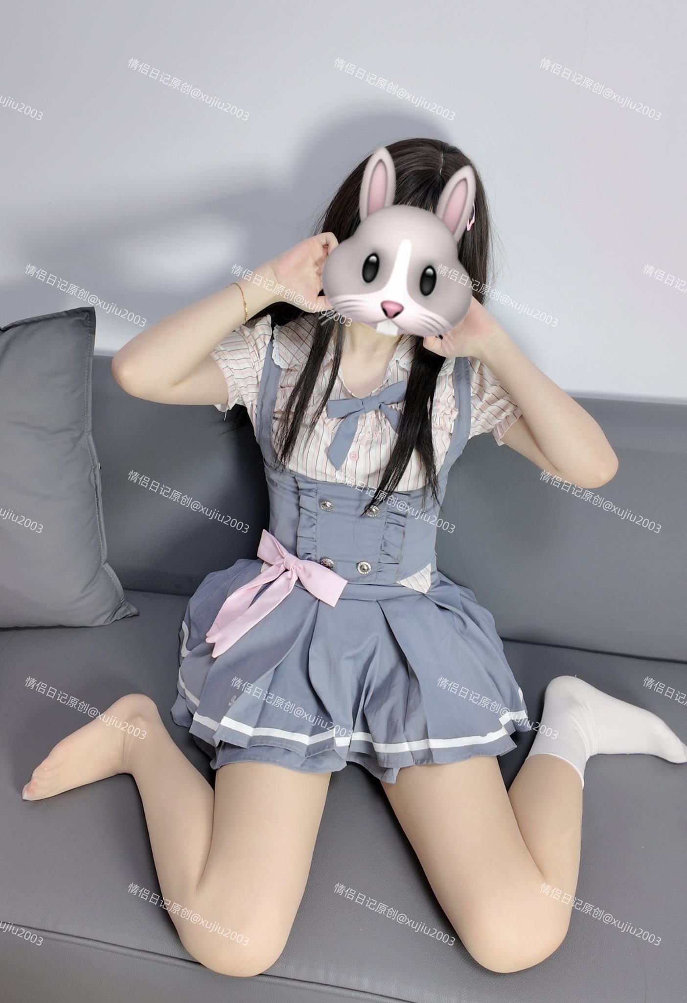 JK制服：xujiu2003 情侣日记原创 双马尾萝莉