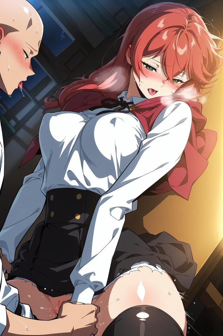 AI Generated Anime Girl - Lortelle (Genshin Impact) 金发贵族大小姐 礼服撕裂开档黑丝 极致肉感无修正 83P+180MB