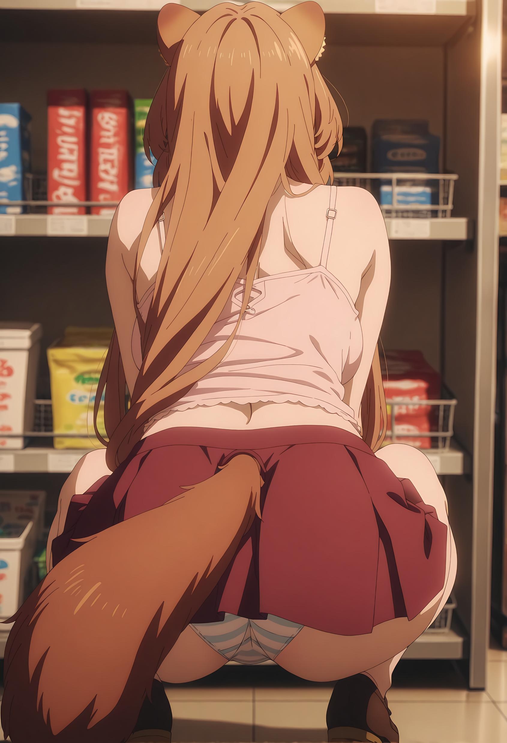 AI生成アニメ少女 - [2D] 拉芙塔莉雅 (盾の勇者の成り上がり) 茶髪獣耳巨乳奴隷少女 黒スト開脚尾巴絡み肉感無修正 189P