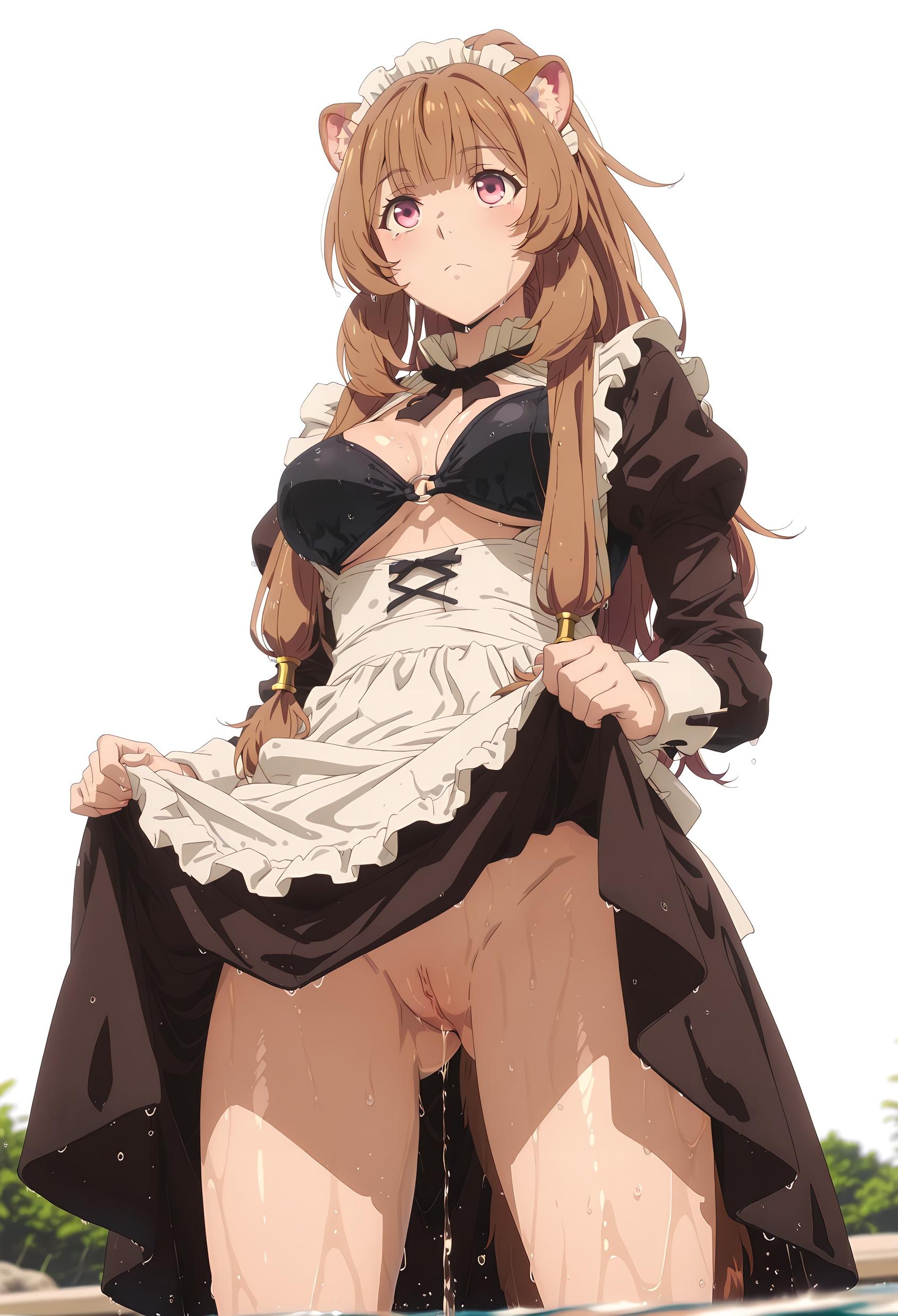AI生成アニメ少女 - [2D] 拉芙塔莉雅 (盾の勇者の成り上がり) 茶髪獣耳巨乳奴隷少女 黒スト開脚尾巴絡み肉感無修正 189P