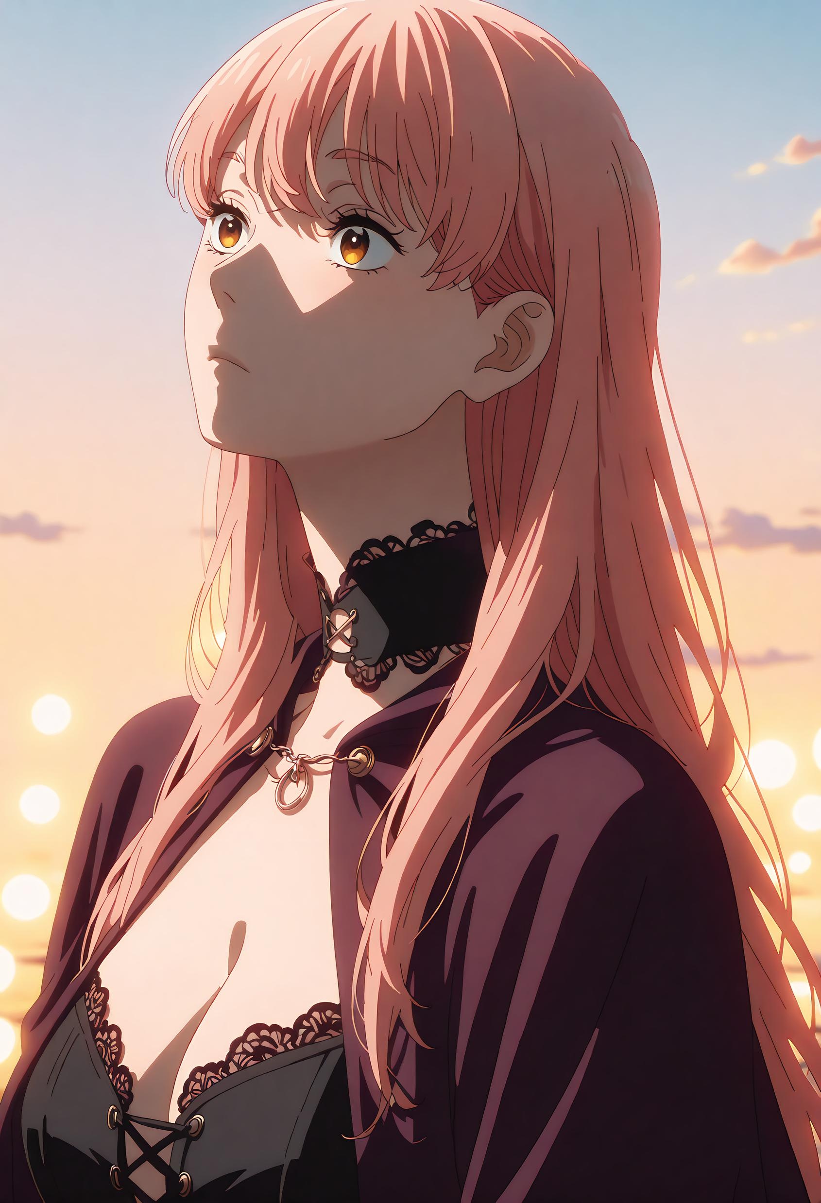 AI Generated Anime Girl - [2D] 桃濑成海 Narumi Momose (Wotakoi) 黑发校服少女 黑丝开档 娇喘肉感无修正 37P