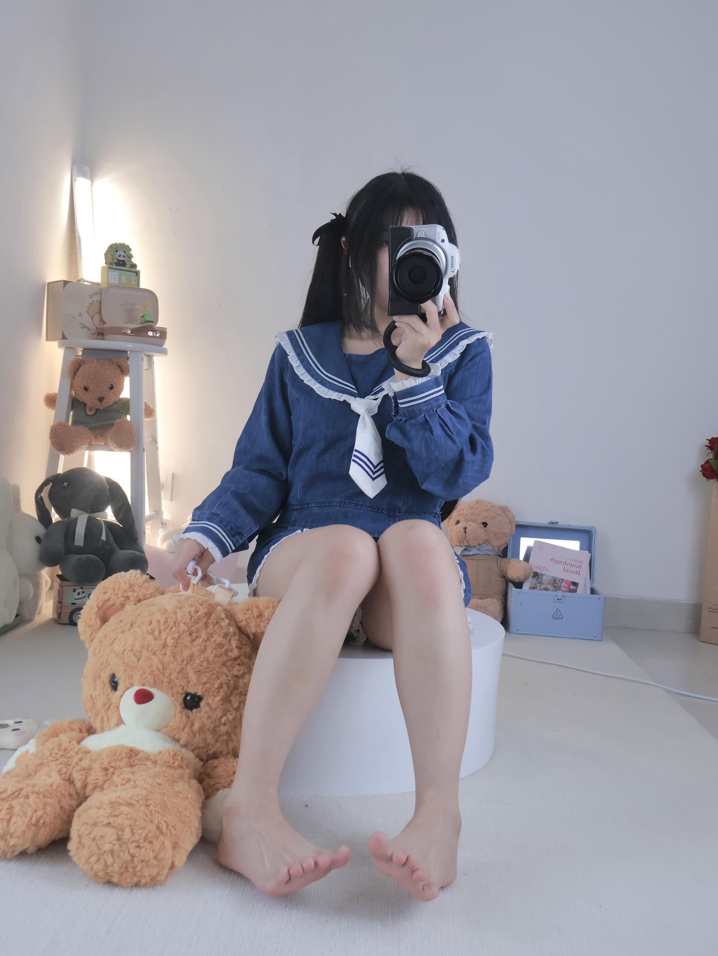 小羊蛋卷 - 背带裤+白丝牛仔水手 22P1V