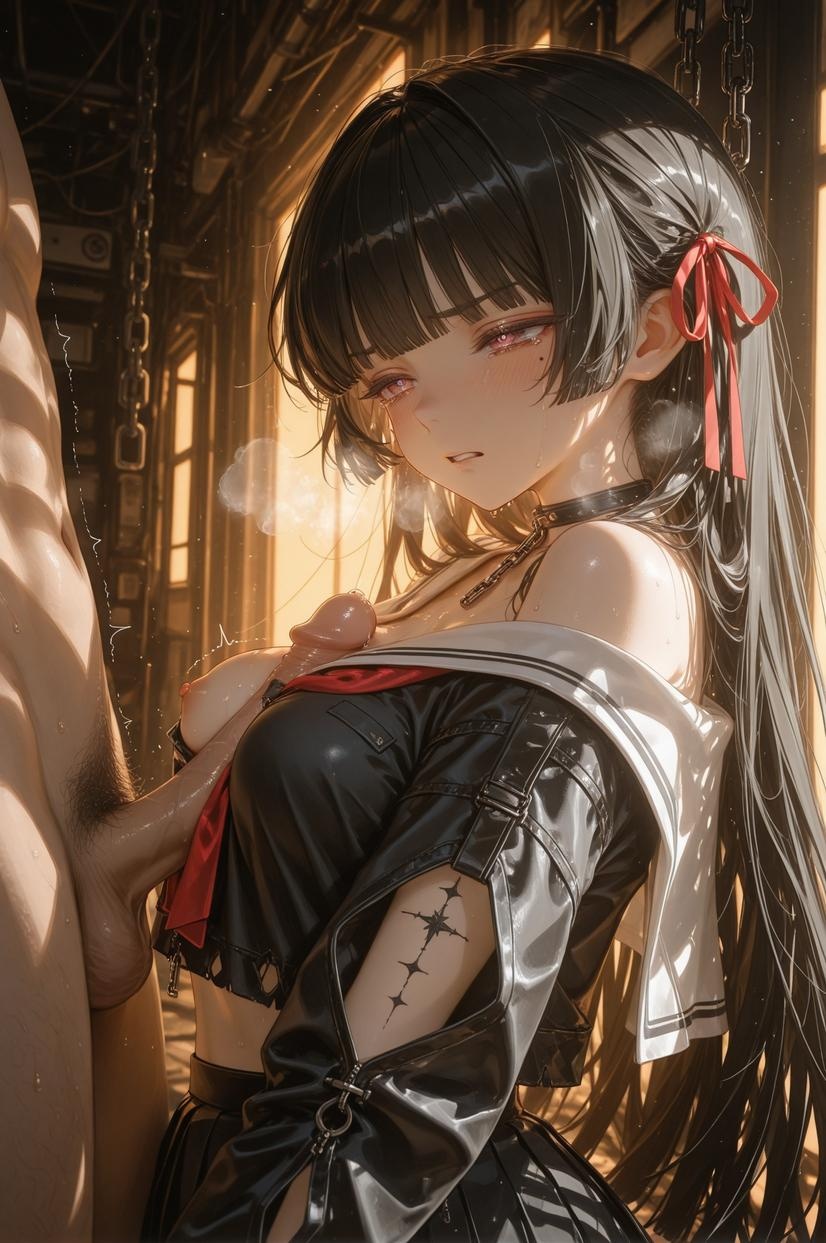 AI Generated Anime Girl - [2D] 朽叶千咲Chisa2：Celistria棕色长发巨乳多角色 学生护士女仆兔郎透明薄纱 裸围裙开档诱惑 155P
