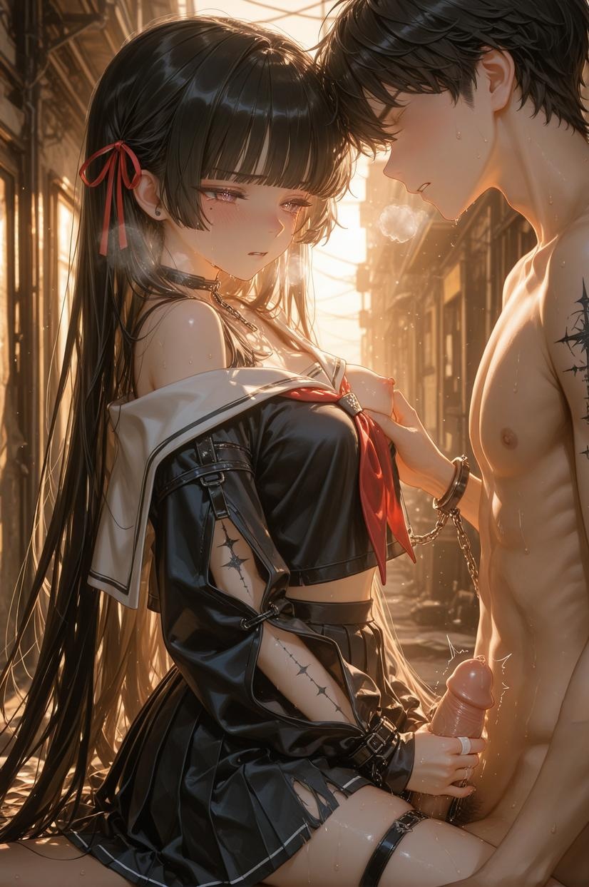 AI Generated Anime Girl - [2D] 朽叶千咲Chisa2：Celistria棕色长发巨乳多角色 学生护士女仆兔郎透明薄纱 裸围裙开档诱惑 155P