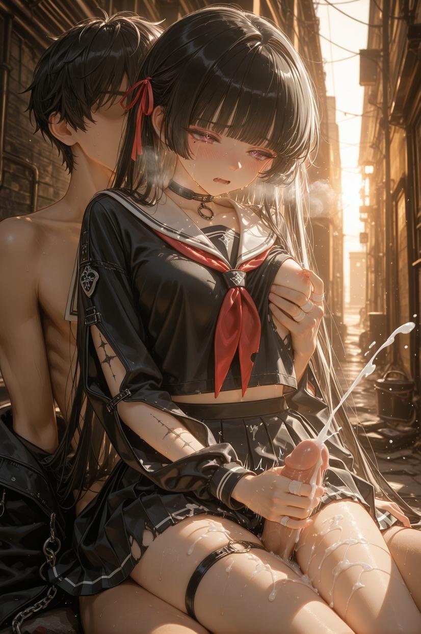 AI Generated Anime Girl - [2D] 朽叶千咲Chisa2：Celistria棕色长发巨乳多角色 学生护士女仆兔郎透明薄纱 裸围裙开档诱惑 155P