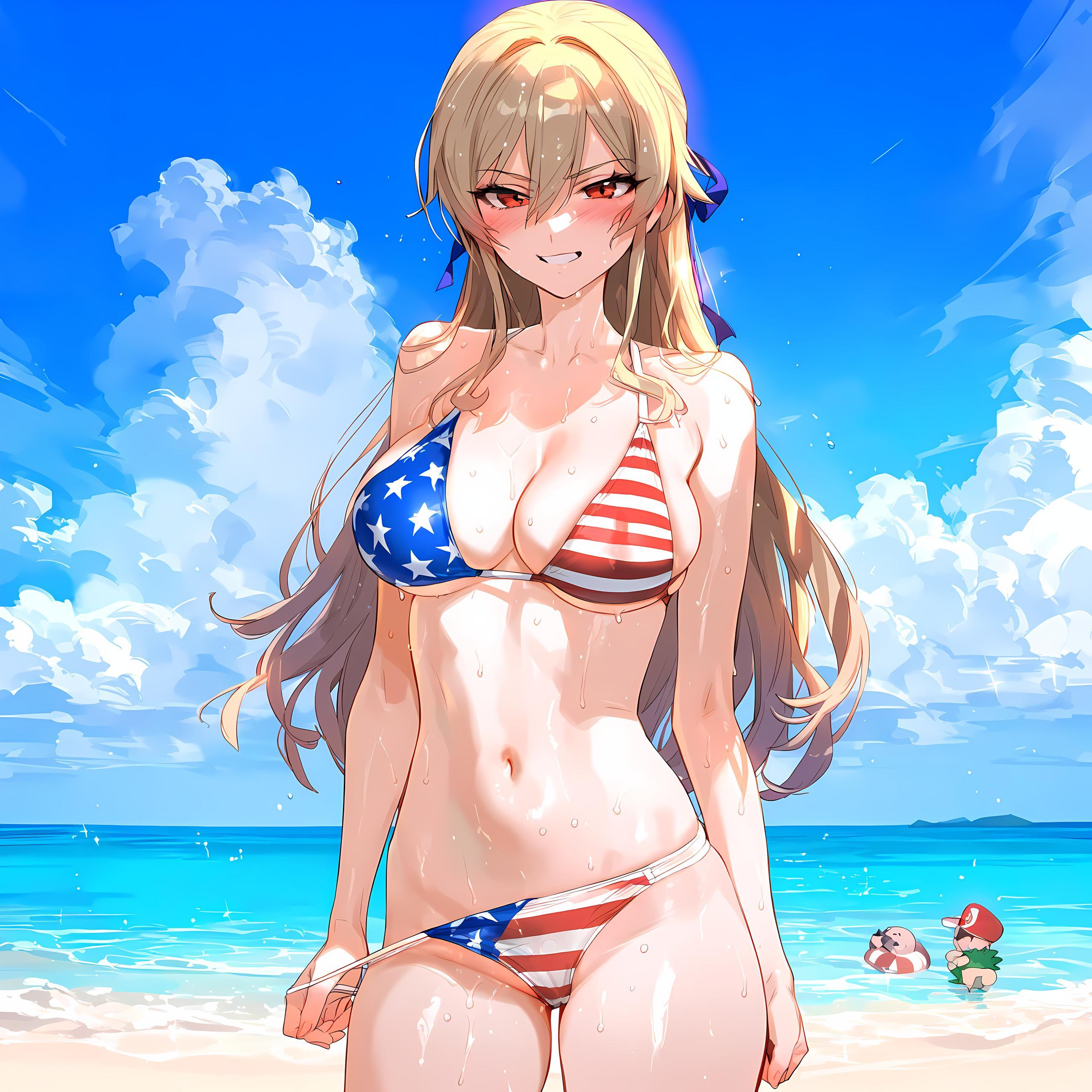 AI Generated Anime Girl - Furen：粉色长发巨乳多角色 学生护士女仆兔郎体操服皮衣透明裸围裙 开档诱惑 75P