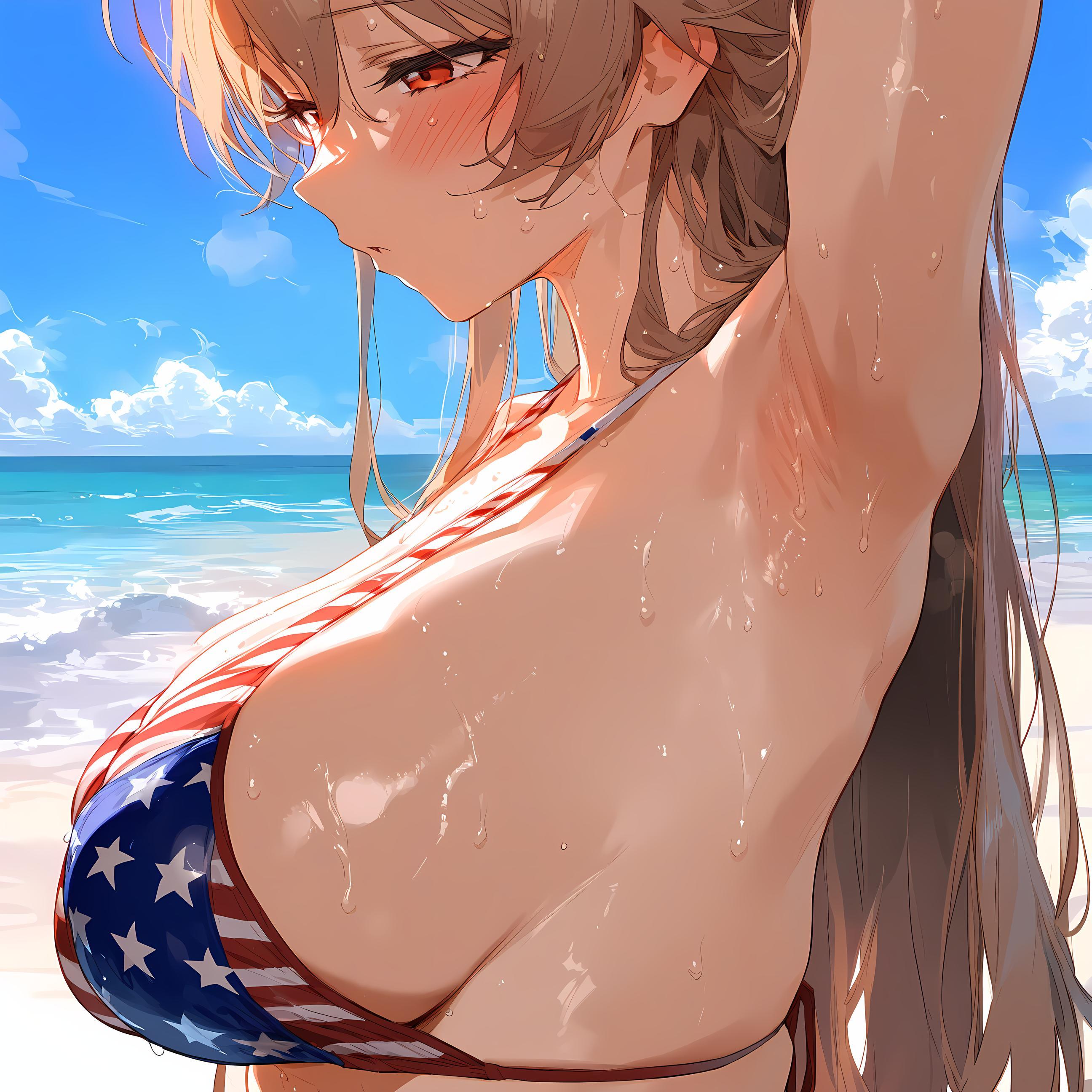 AI Generated Anime Girl - Furen：粉色长发巨乳多角色 学生护士女仆兔郎体操服皮衣透明裸围裙 开档诱惑 75P