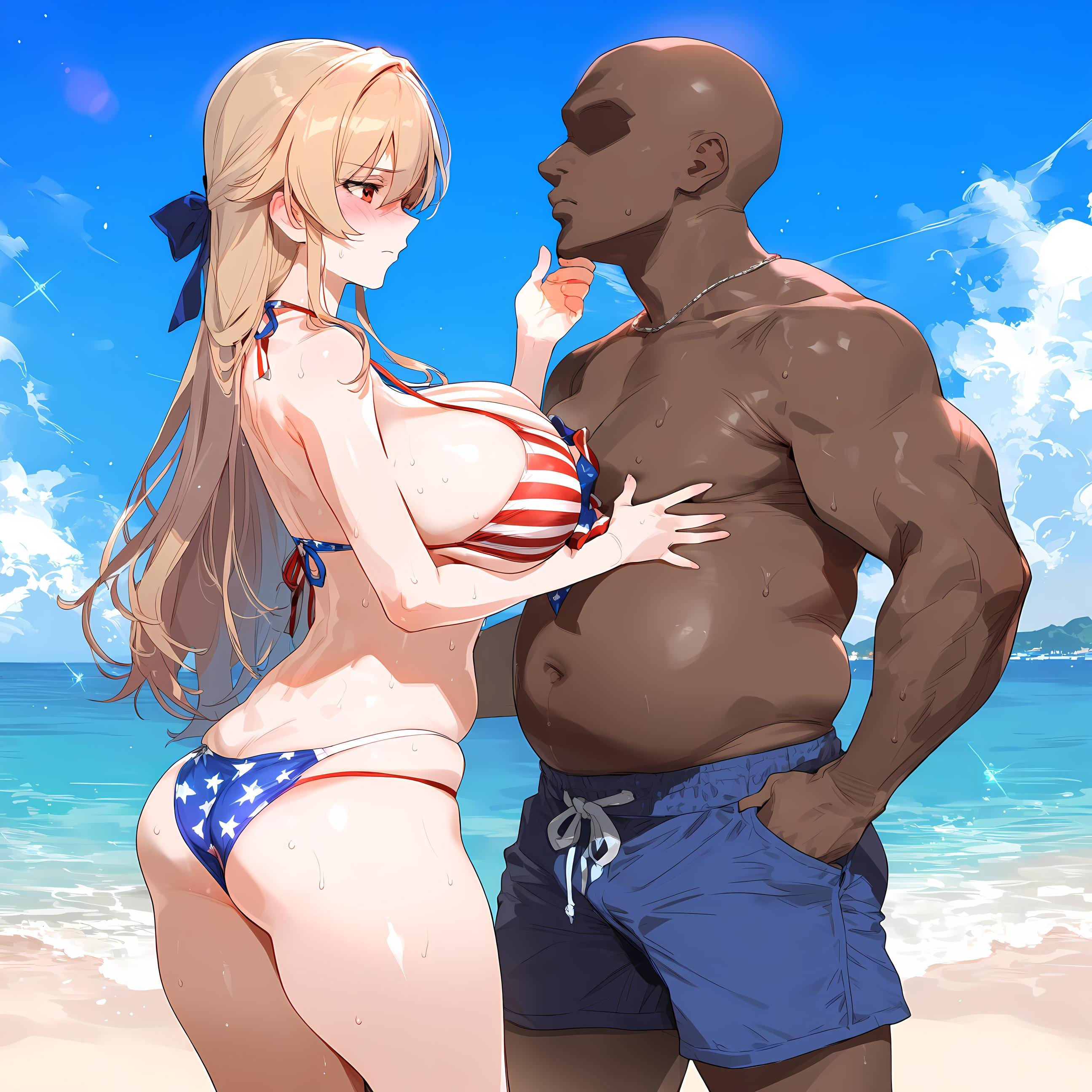 AI Generated Anime Girl - Furen：粉色长发巨乳多角色 学生护士女仆兔郎体操服皮衣透明裸围裙 开档诱惑 75P