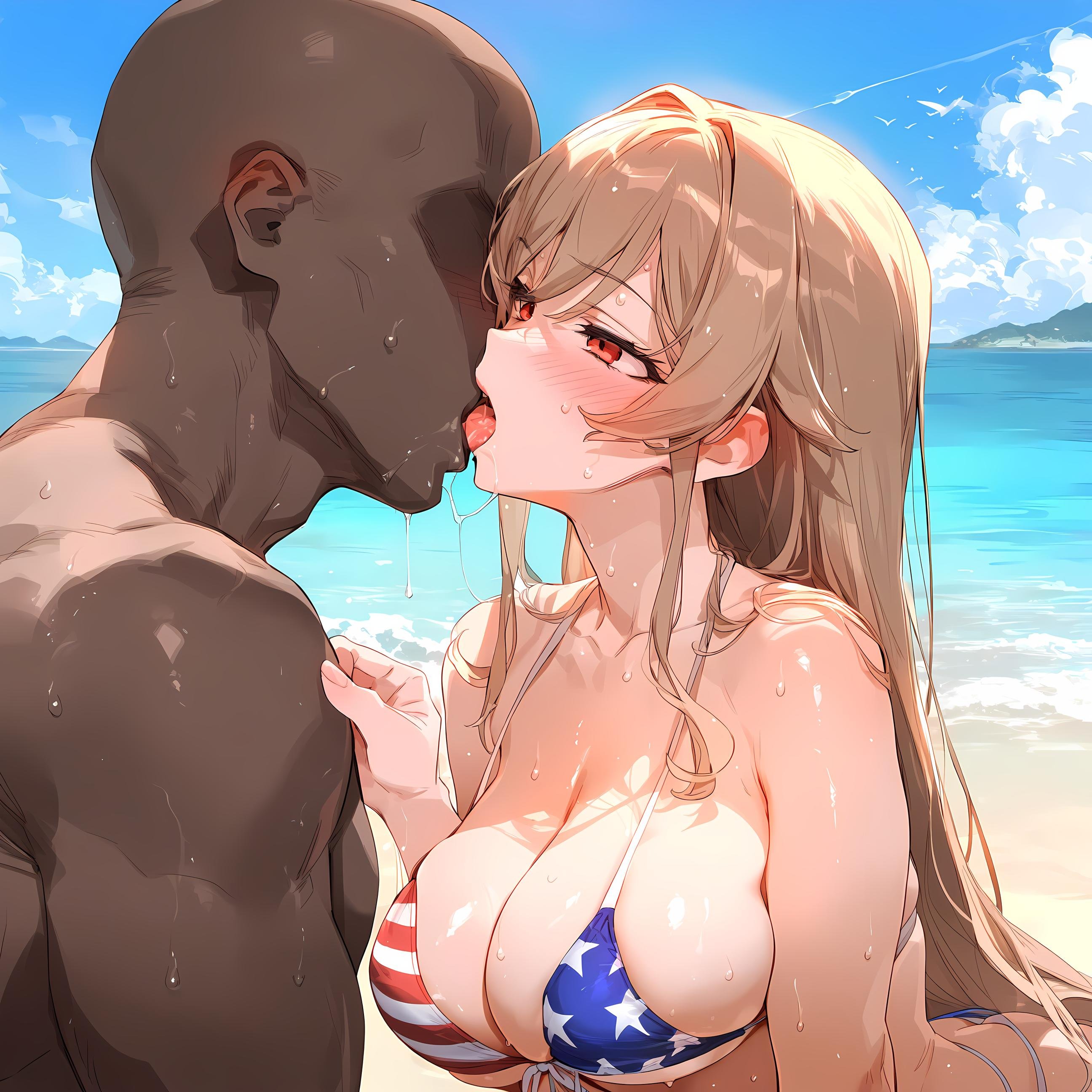 AI Generated Anime Girl - Furen：粉色长发巨乳多角色 学生护士女仆兔郎体操服皮衣透明裸围裙 开档诱惑 75P