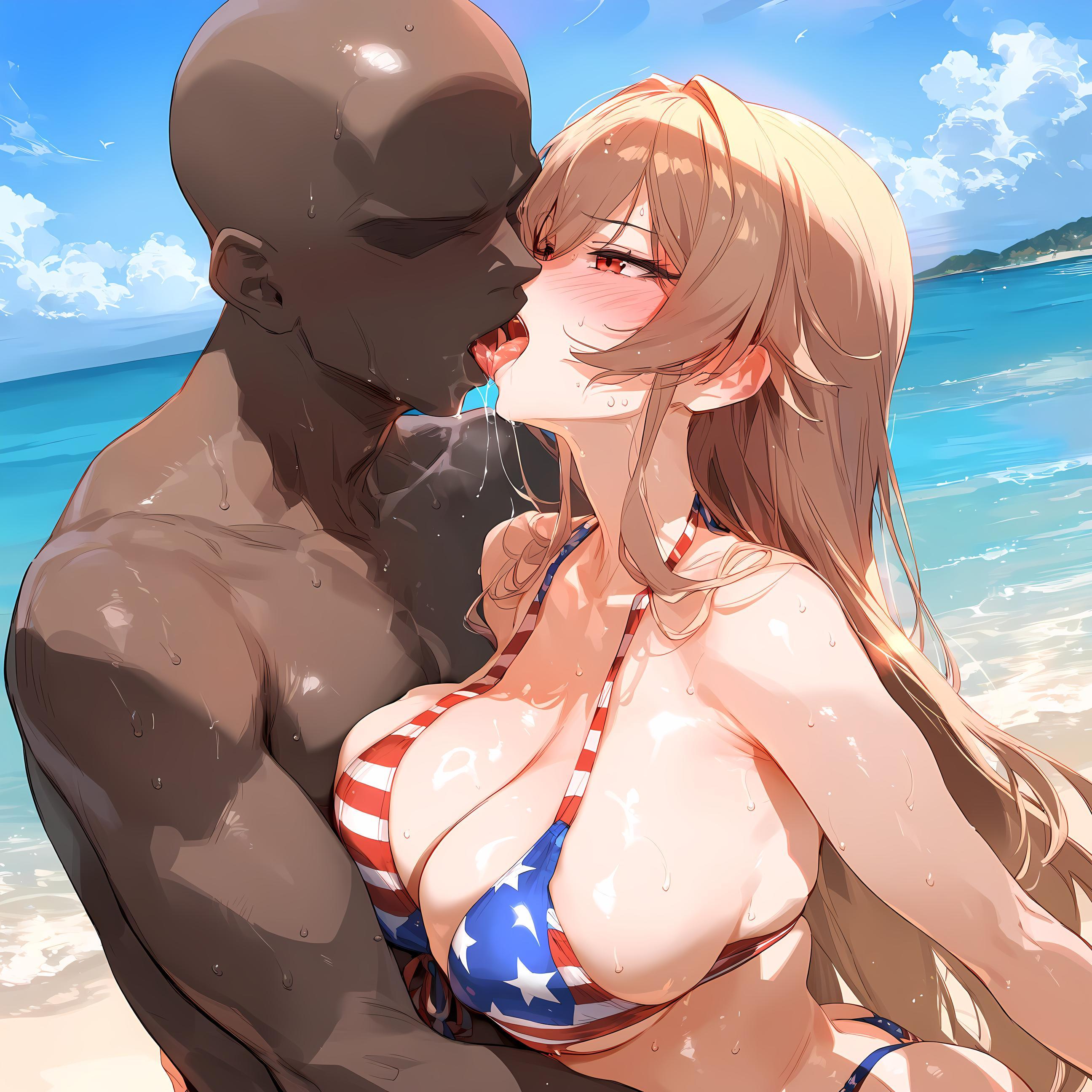 AI Generated Anime Girl - Furen：粉色长发巨乳多角色 学生护士女仆兔郎体操服皮衣透明裸围裙 开档诱惑 75P