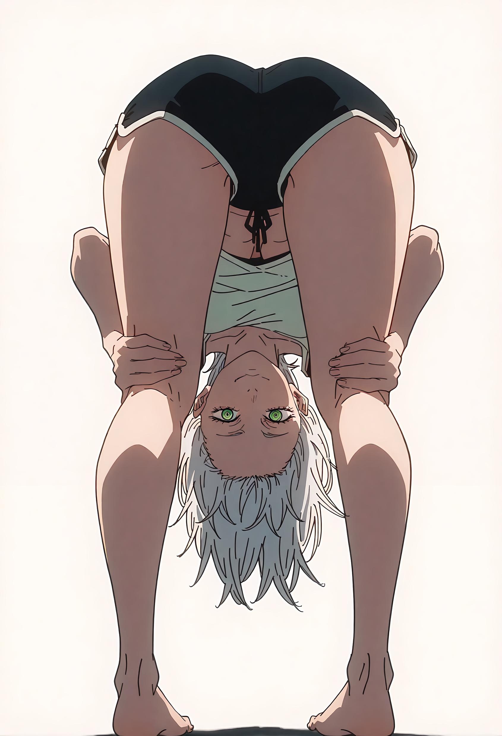 AI Generated Anime Girl - Fami：电锯人恶魔少女 白皙肌肤下翘臀展现性感身材 71P
